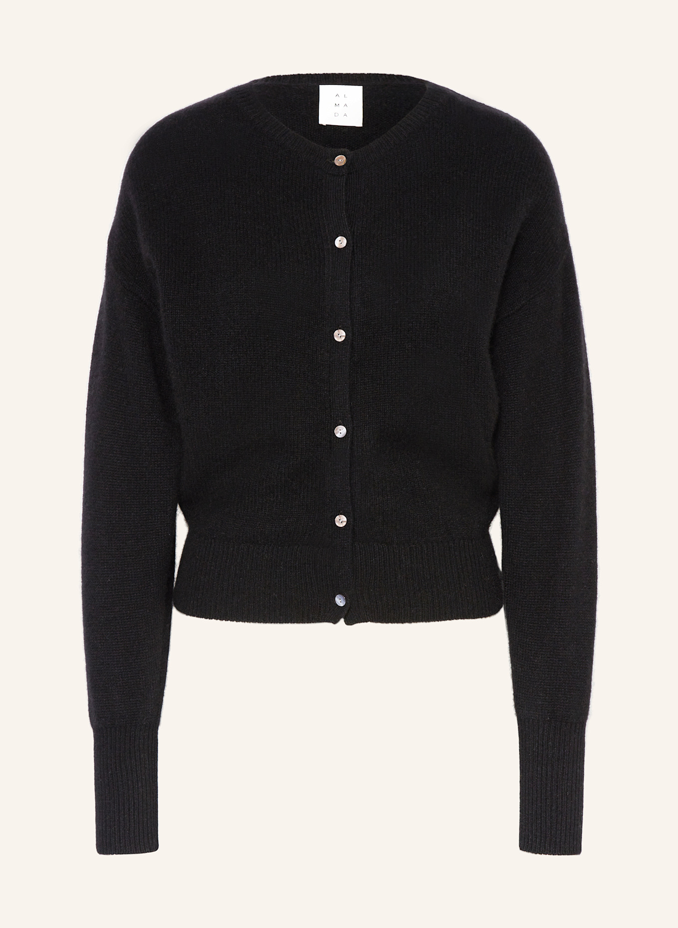 ALMADA LABEL Strickjacke COCO aus Cashmere: SCHWARZ