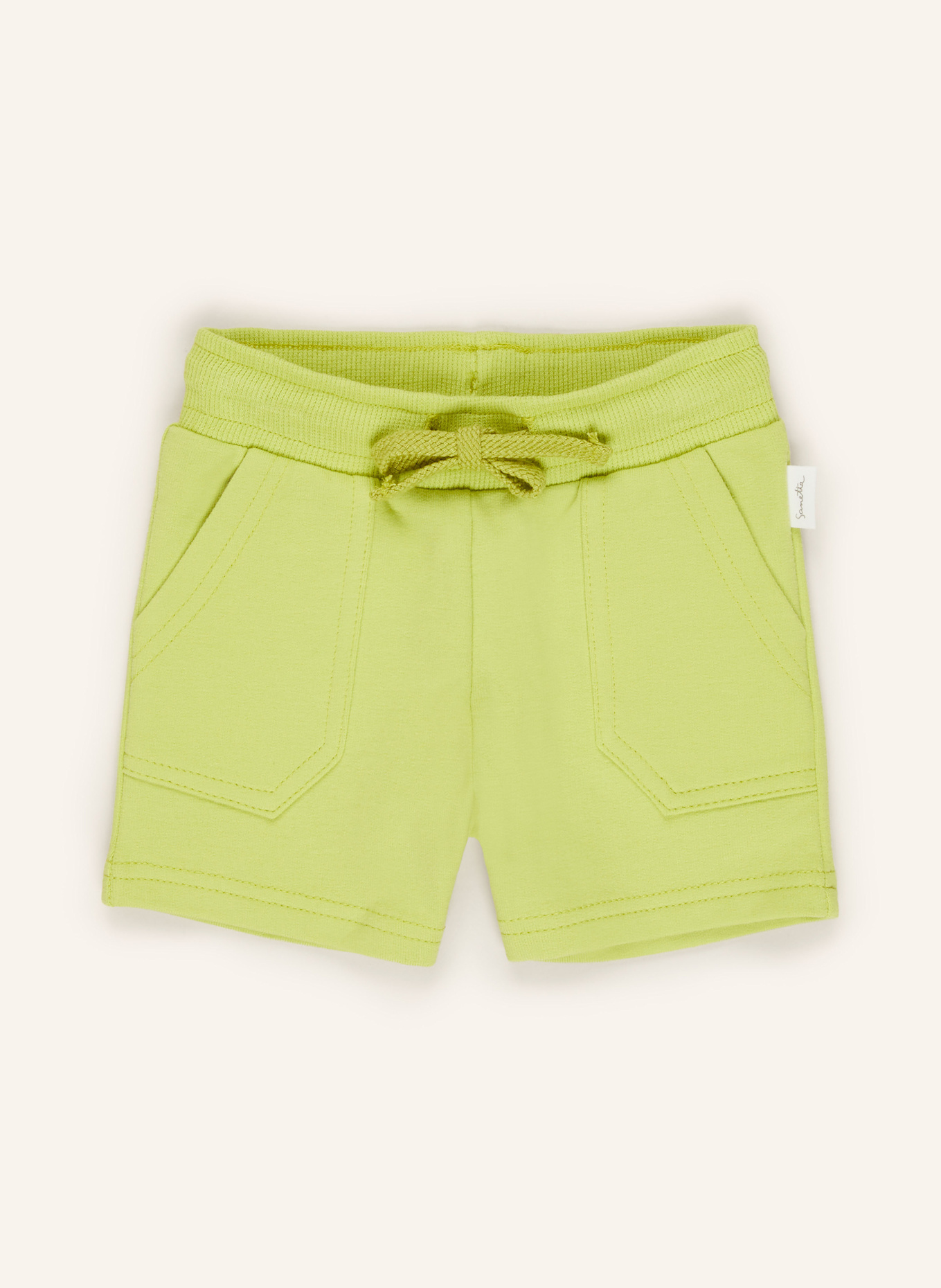 Sanetta PURE Sweatshorts: HELLGRÜN