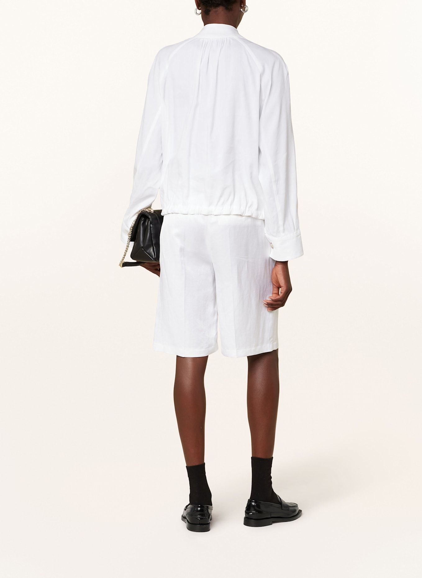 BOSS Blouson JALPES mit Leinen: WEISS