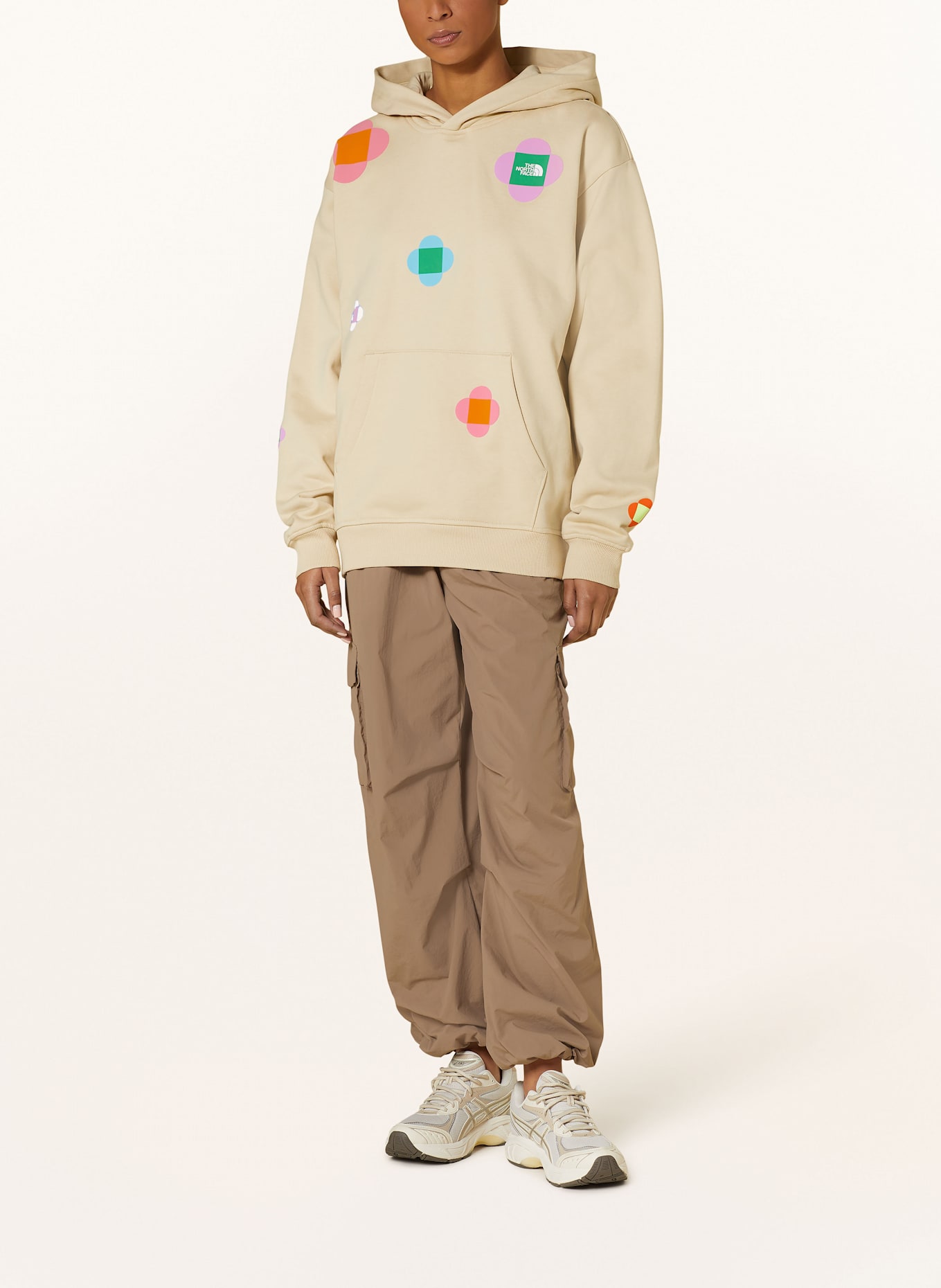 THE NORTH FACE Oversized hoodie: BEIGE