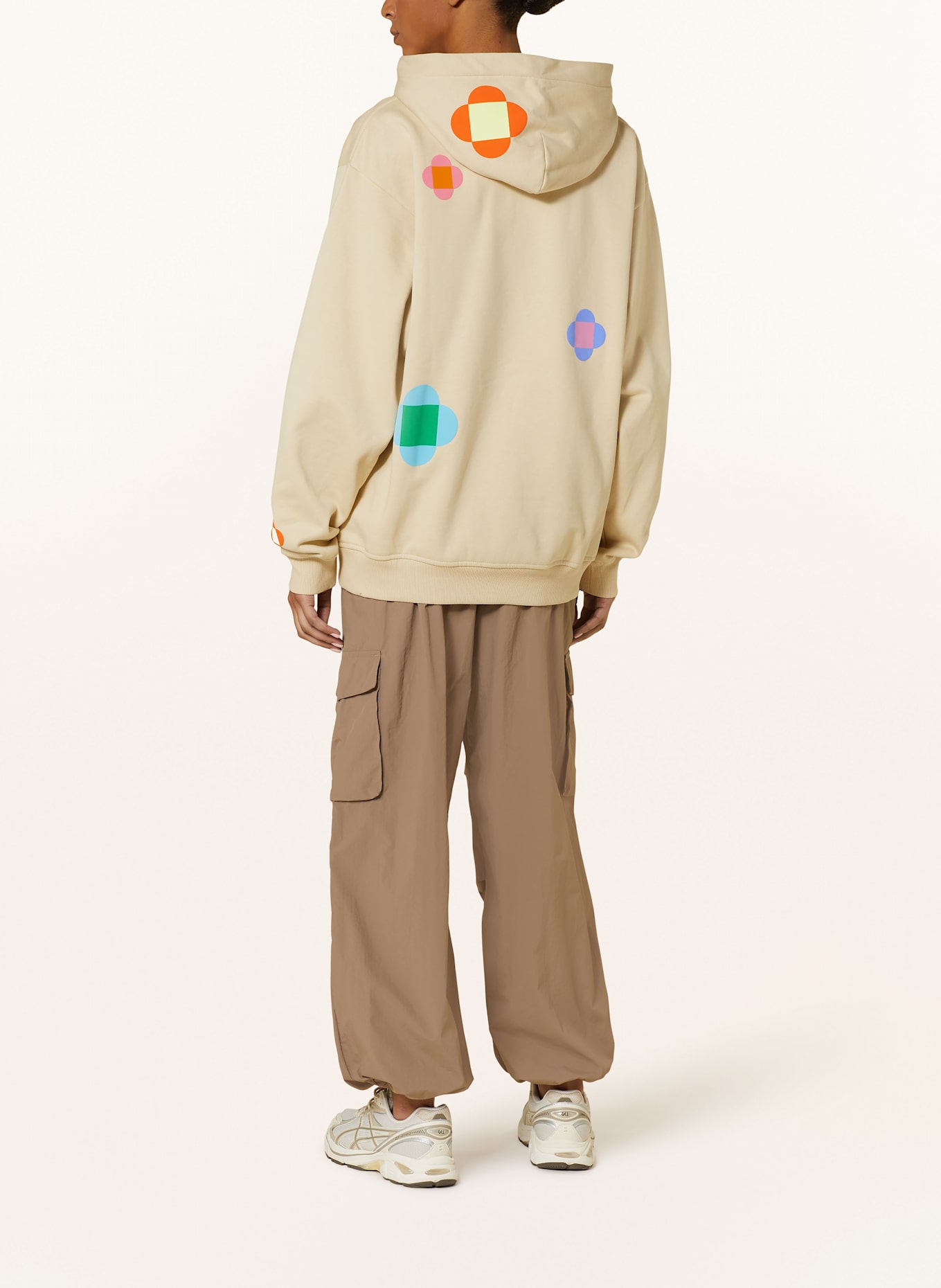 THE NORTH FACE Oversized hoodie: BEIGE