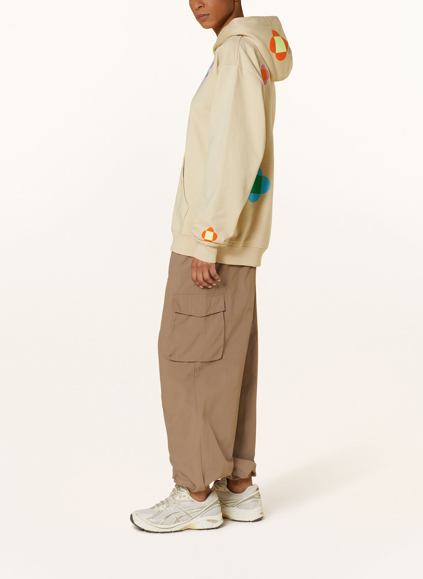 THE NORTH FACE Oversized hoodie: BEIGE