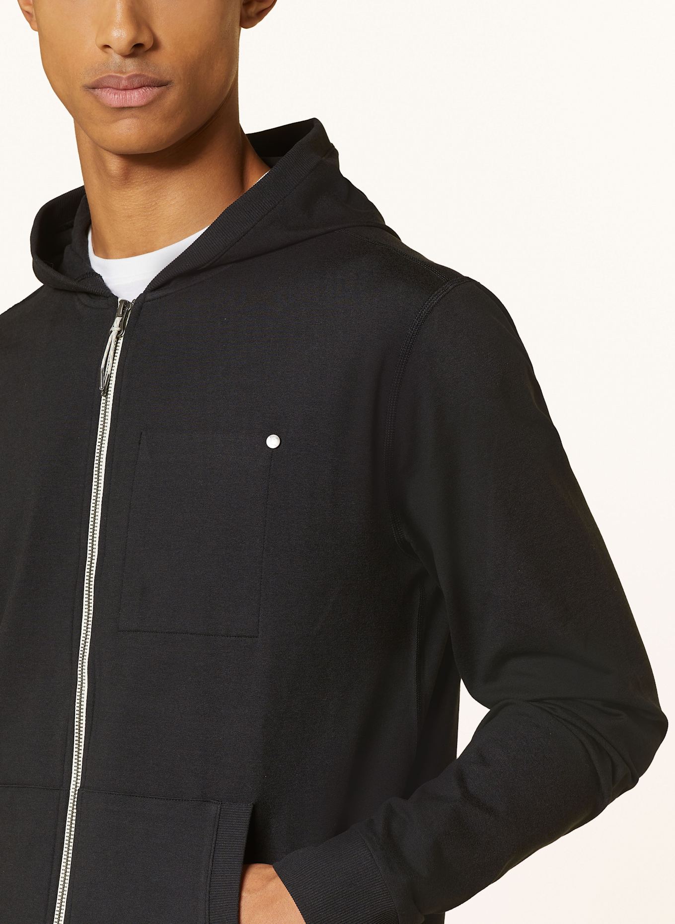 vuori CORONADE sweat jacket: BLACK