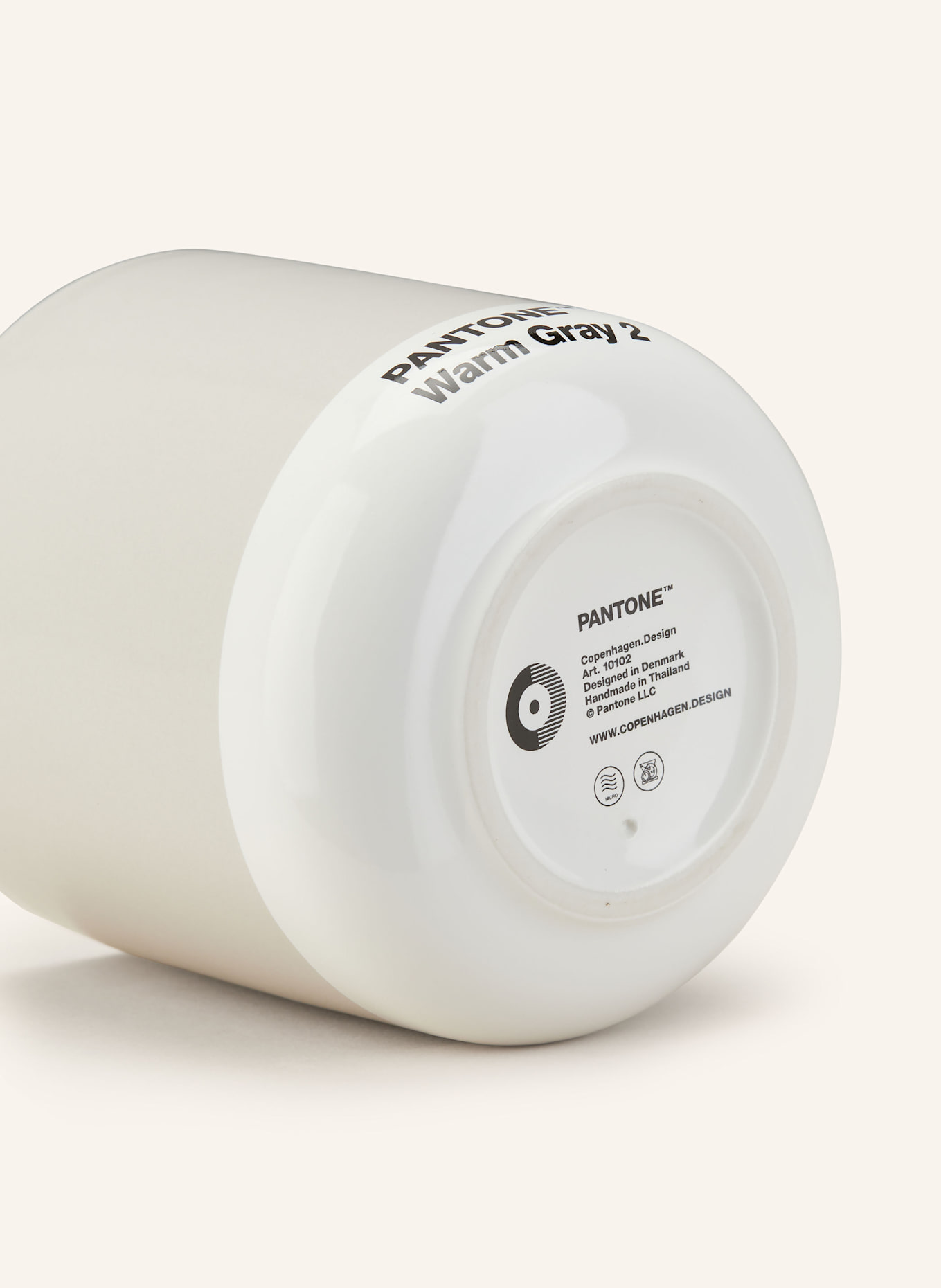 PANTONE Latte-Thermobecher: HELLGRAU