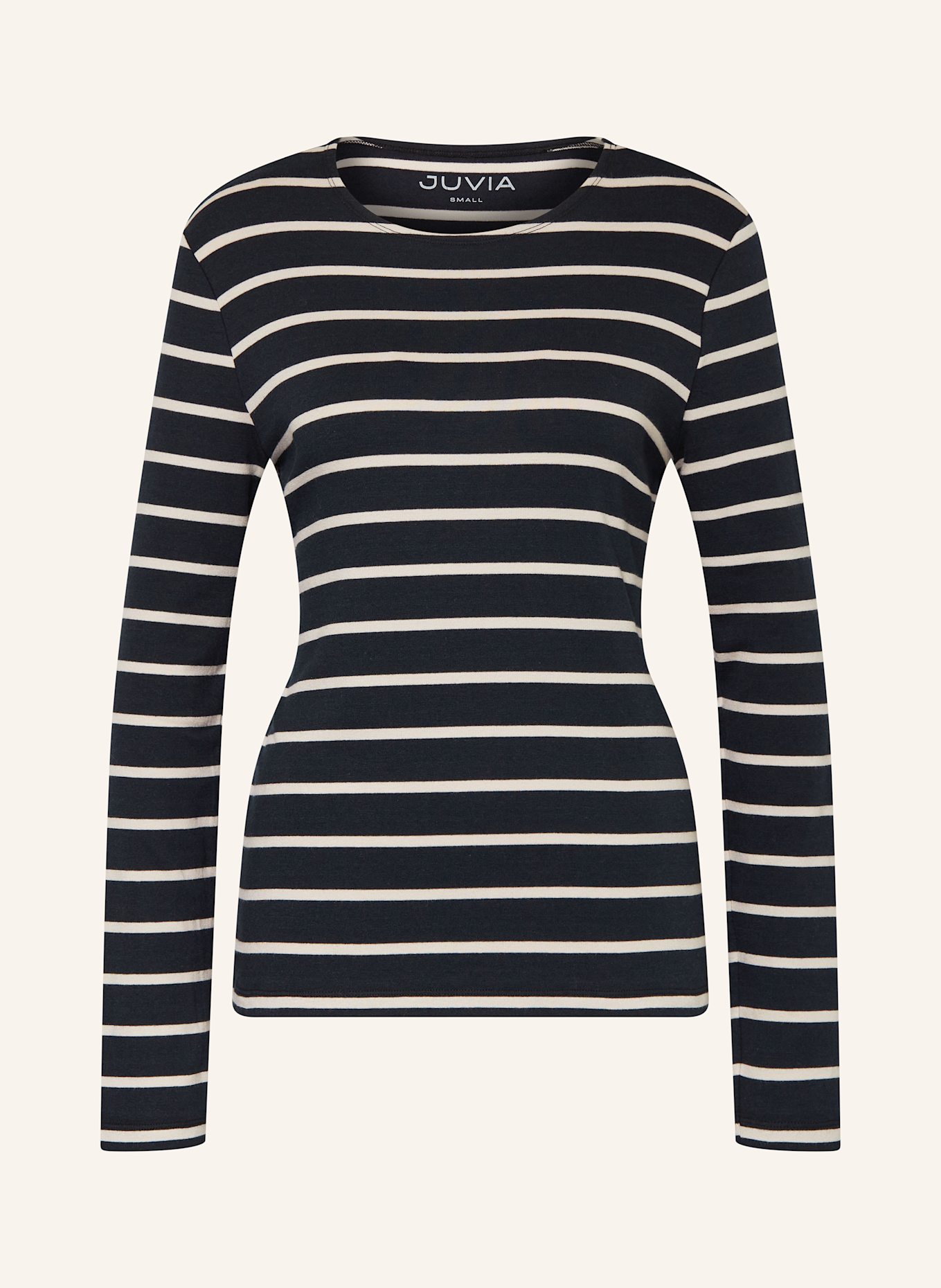 Juvia Long sleeve shirt JULIANE: BLACK / CREAM