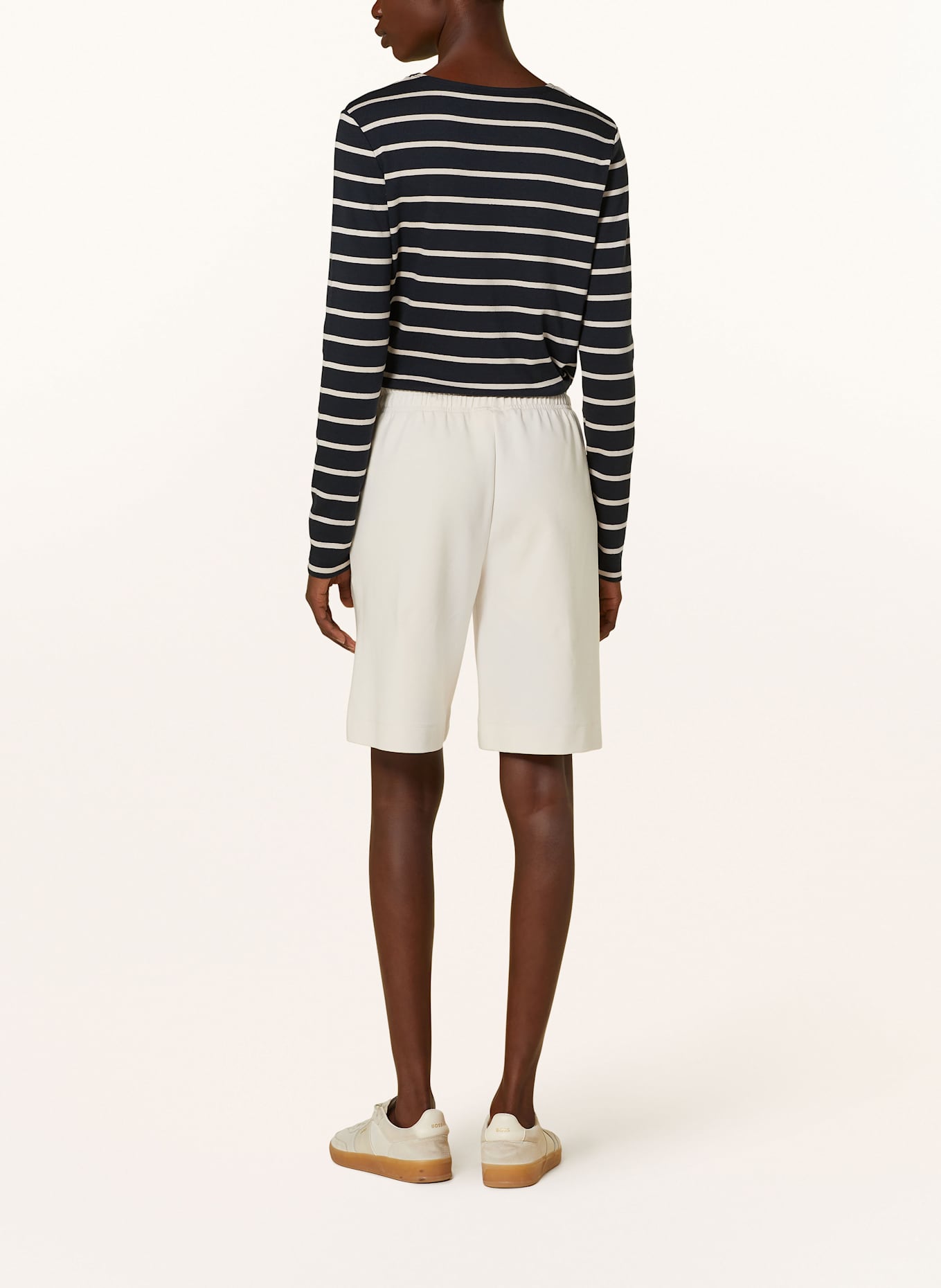 Juvia Long sleeve shirt JULIANE: BLACK / CREAM