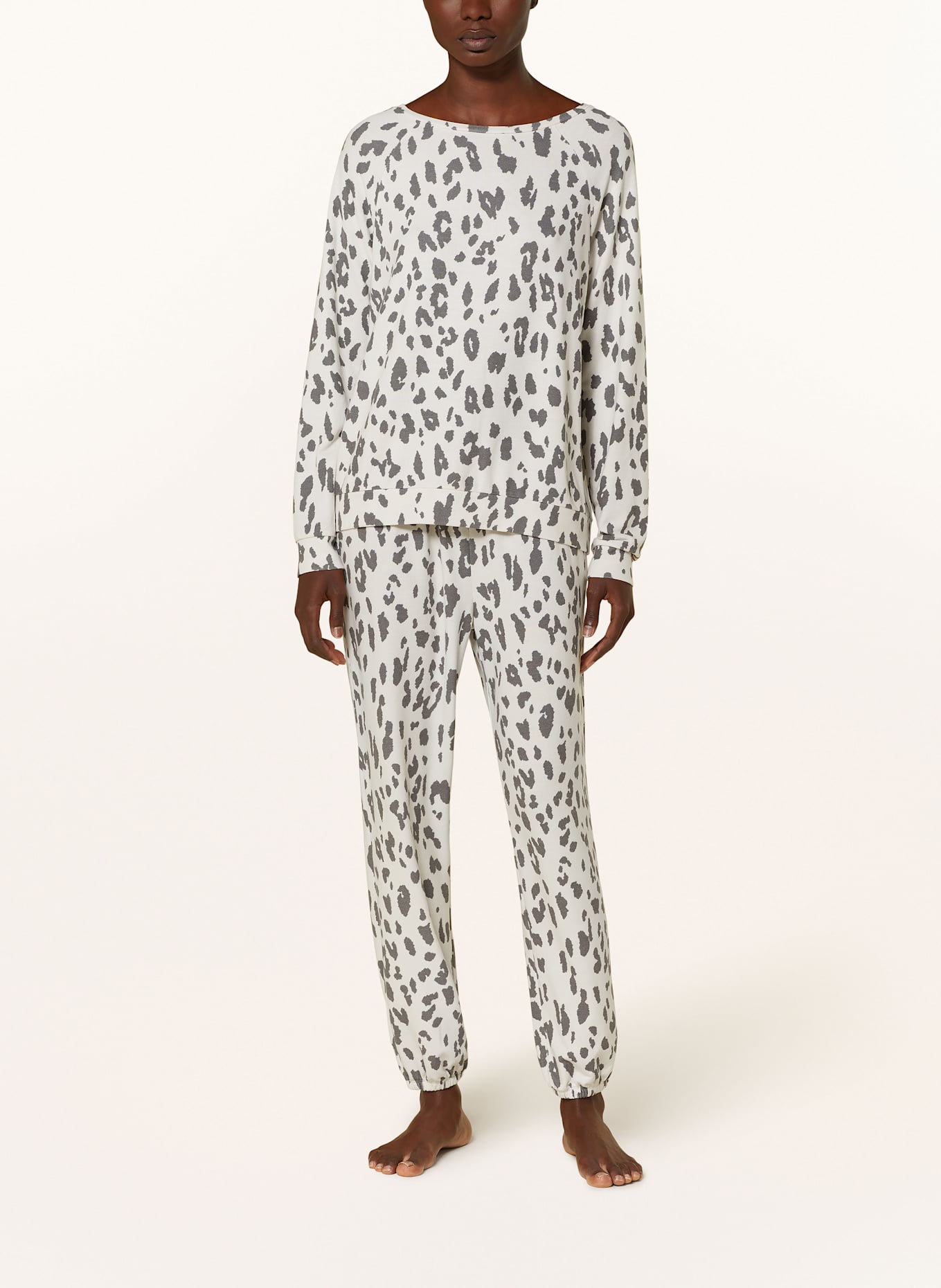 Juvia Schlafshirt EASY: CREME / GRAU