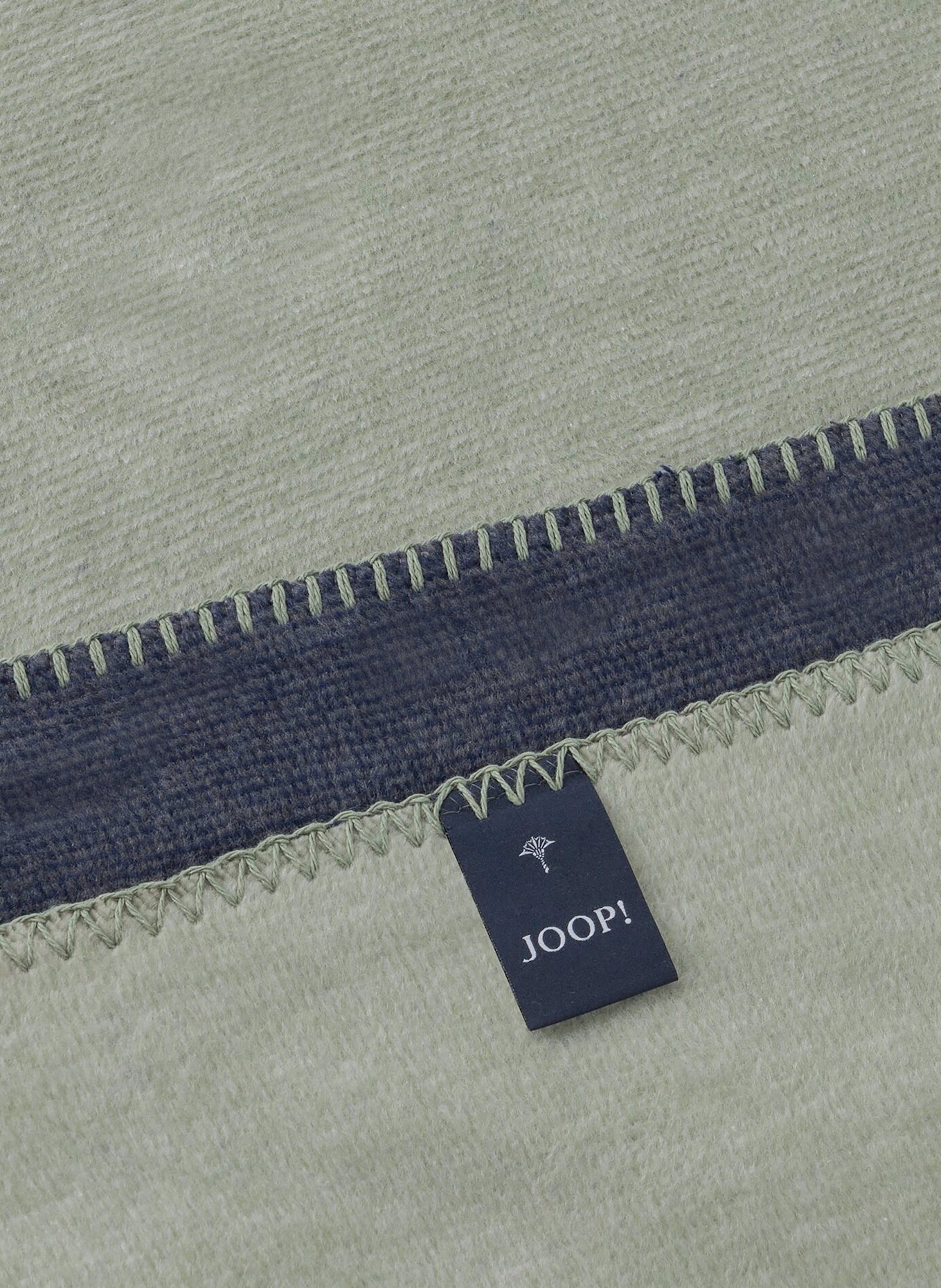 JOOP! Plaid JOOP! MELANGE: DUNKELBLAU/ OLIV