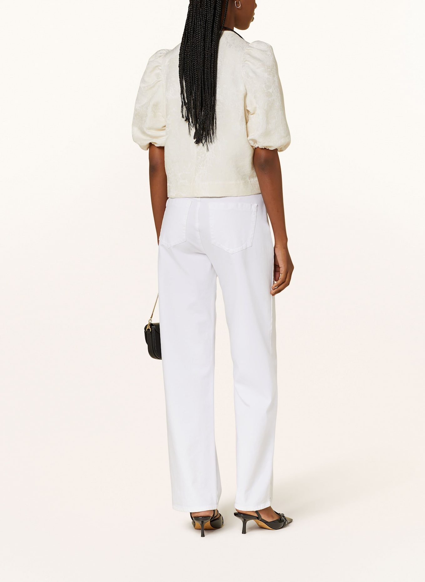 IVY OAK Blusenshirt ELISABETH mit 3/4-Arm: WEISS