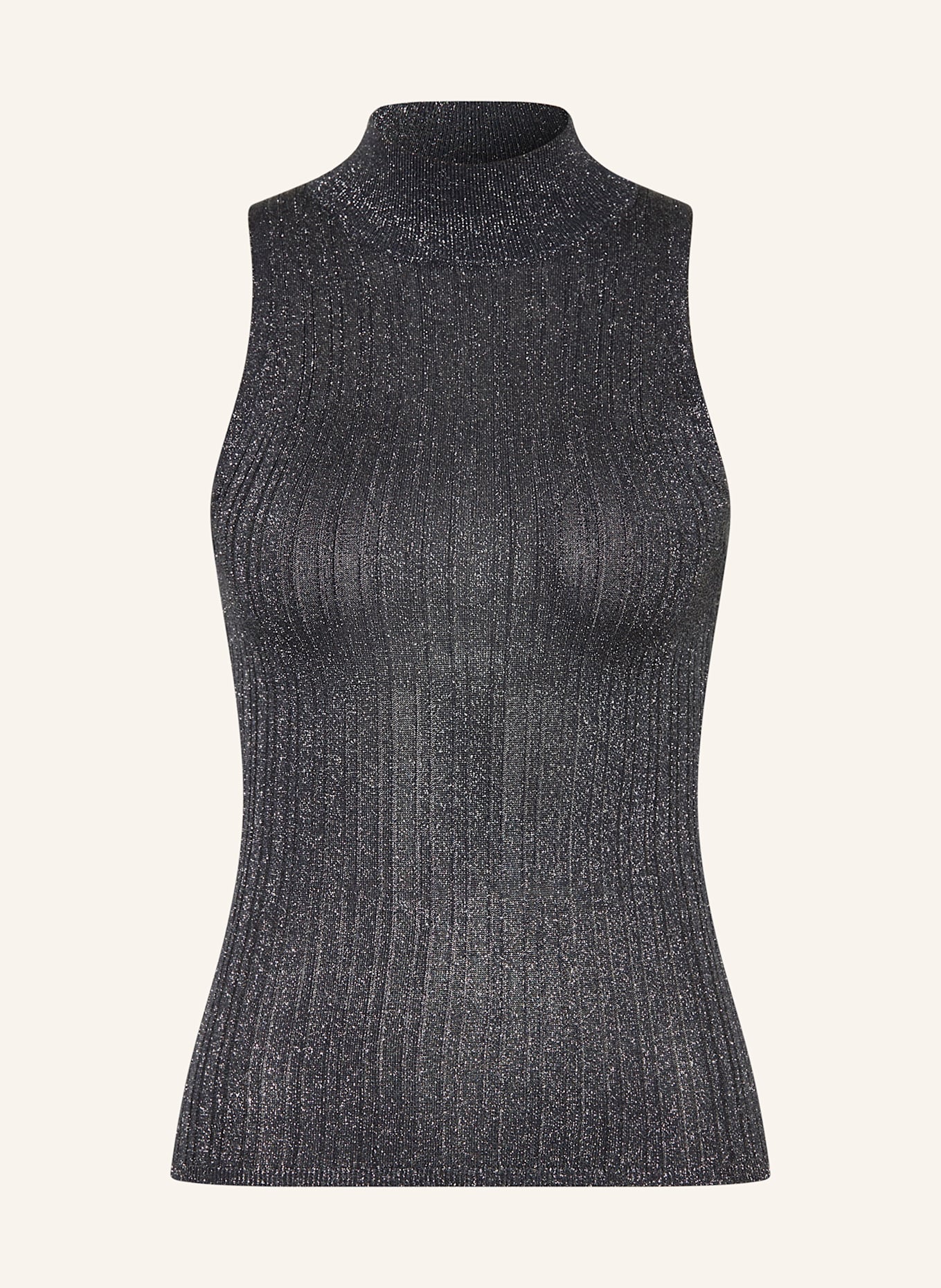 IVY OAK Top FINJA z třpytivé příze: TMAVĚ ŠEDÁ