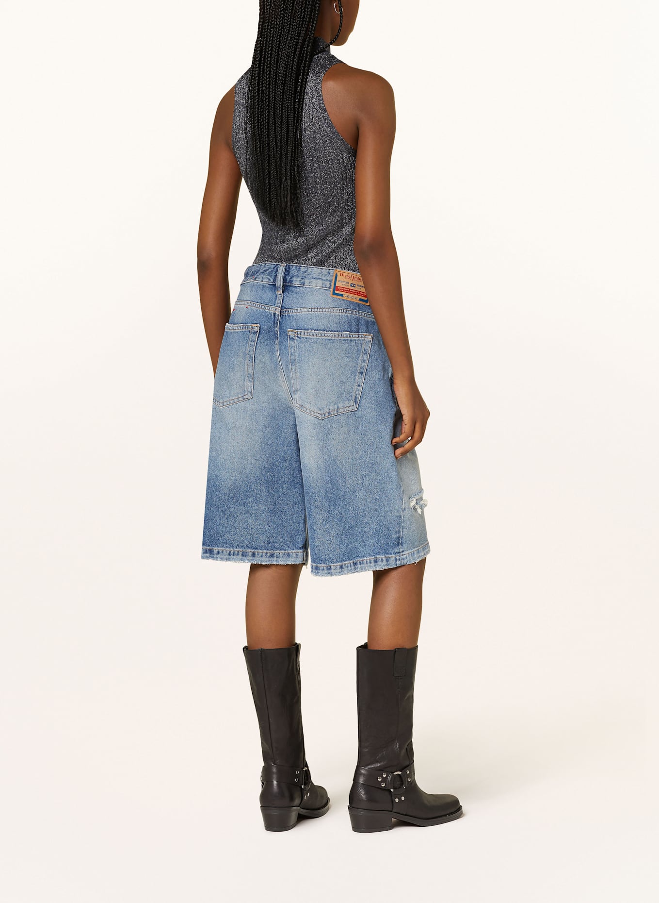 IVY OAK Top FINJA z třpytivé příze: TMAVĚ ŠEDÁ