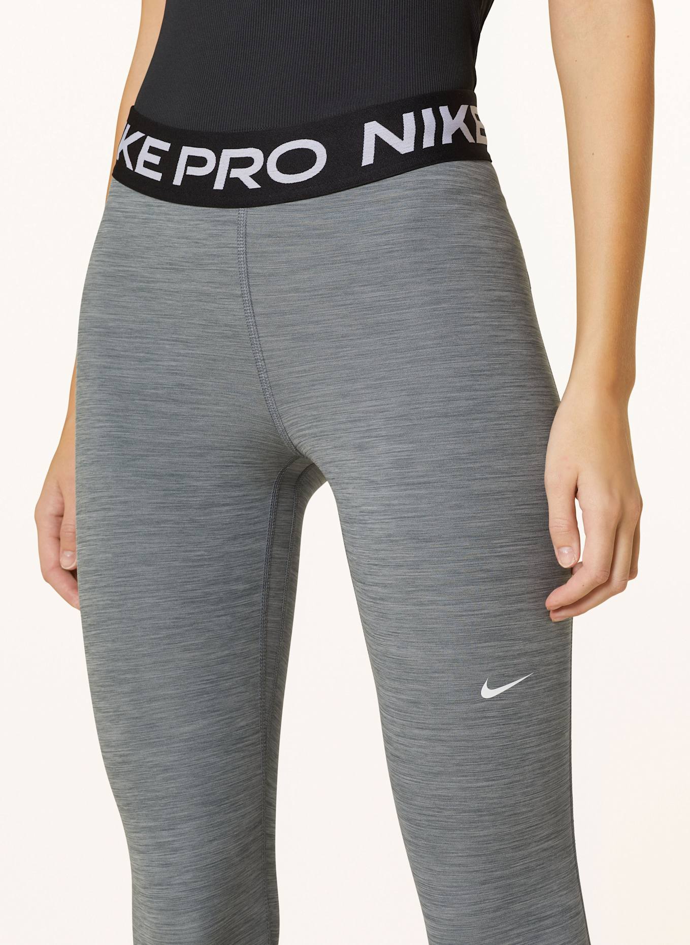 Nike Legginsy PRO: SZARY / CZARNY / BIAŁY