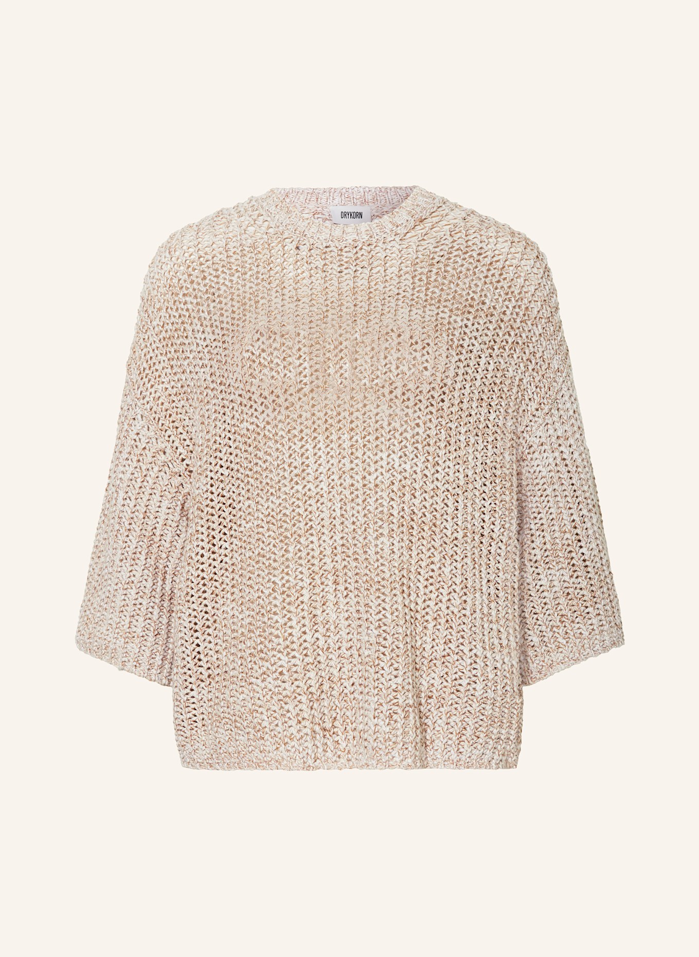 DRYKORN Pullover NILAY mit 3/4-Arm: HELLBRAUN