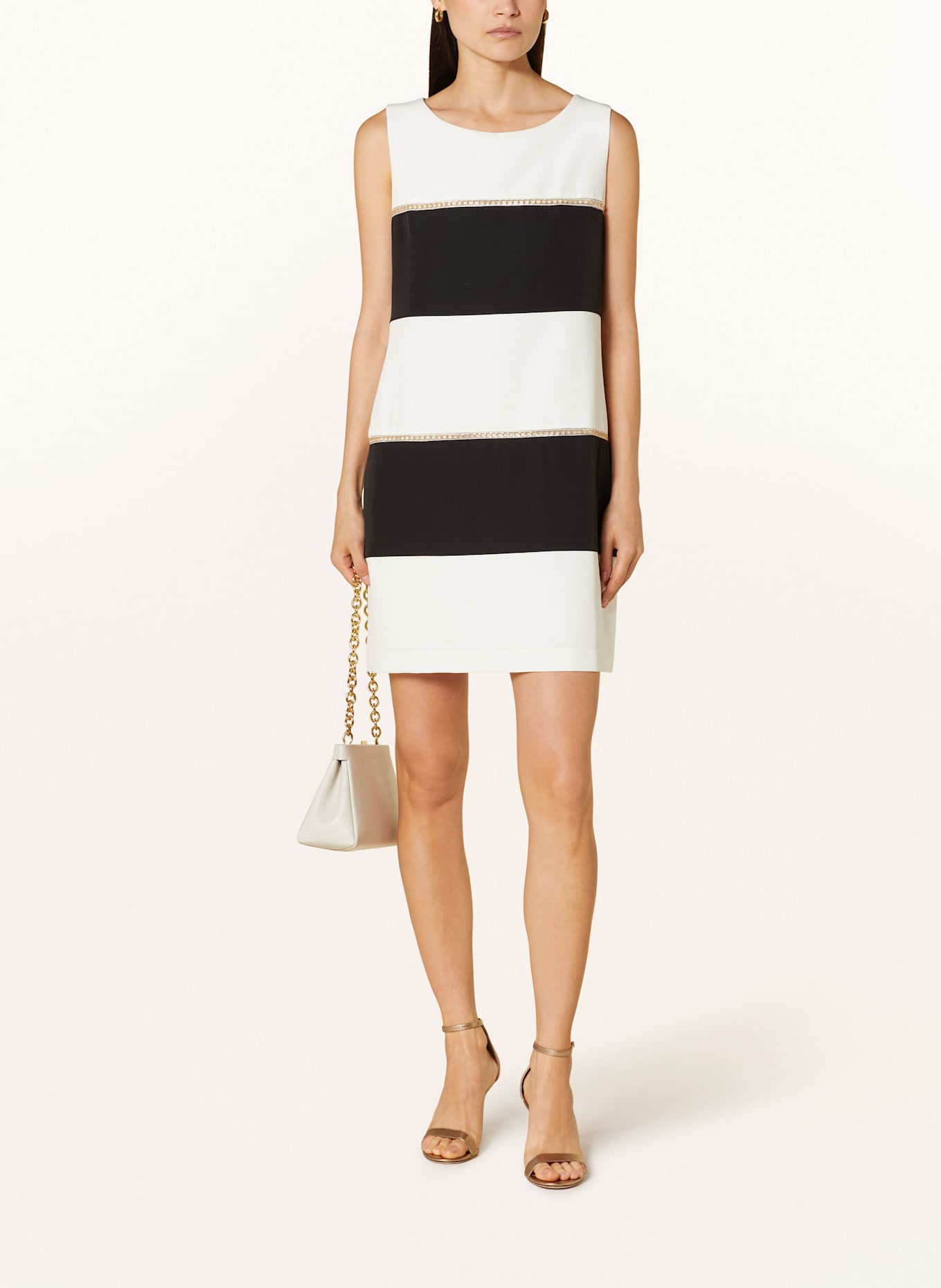 ANNA's Sheath Graue dress: ECRU/ BLACK