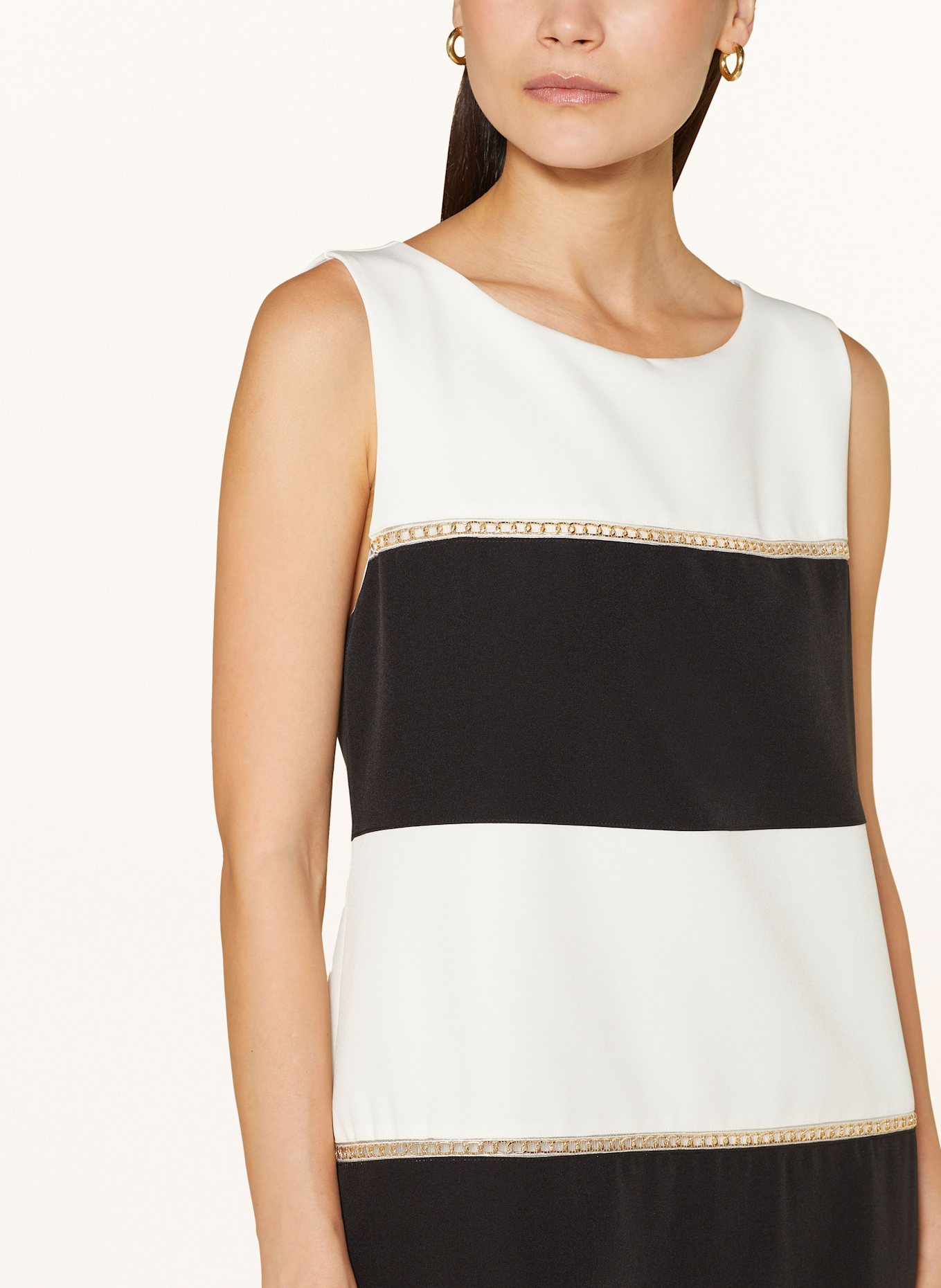 ANNA's Sheath Graue dress: ECRU/ BLACK