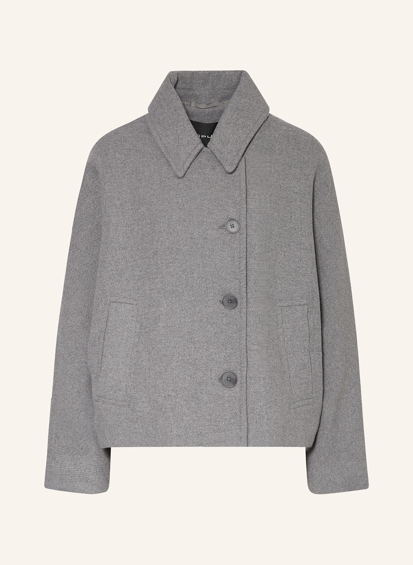 OPUS HAJONA pea coat, Color: GRAY (Image 1)