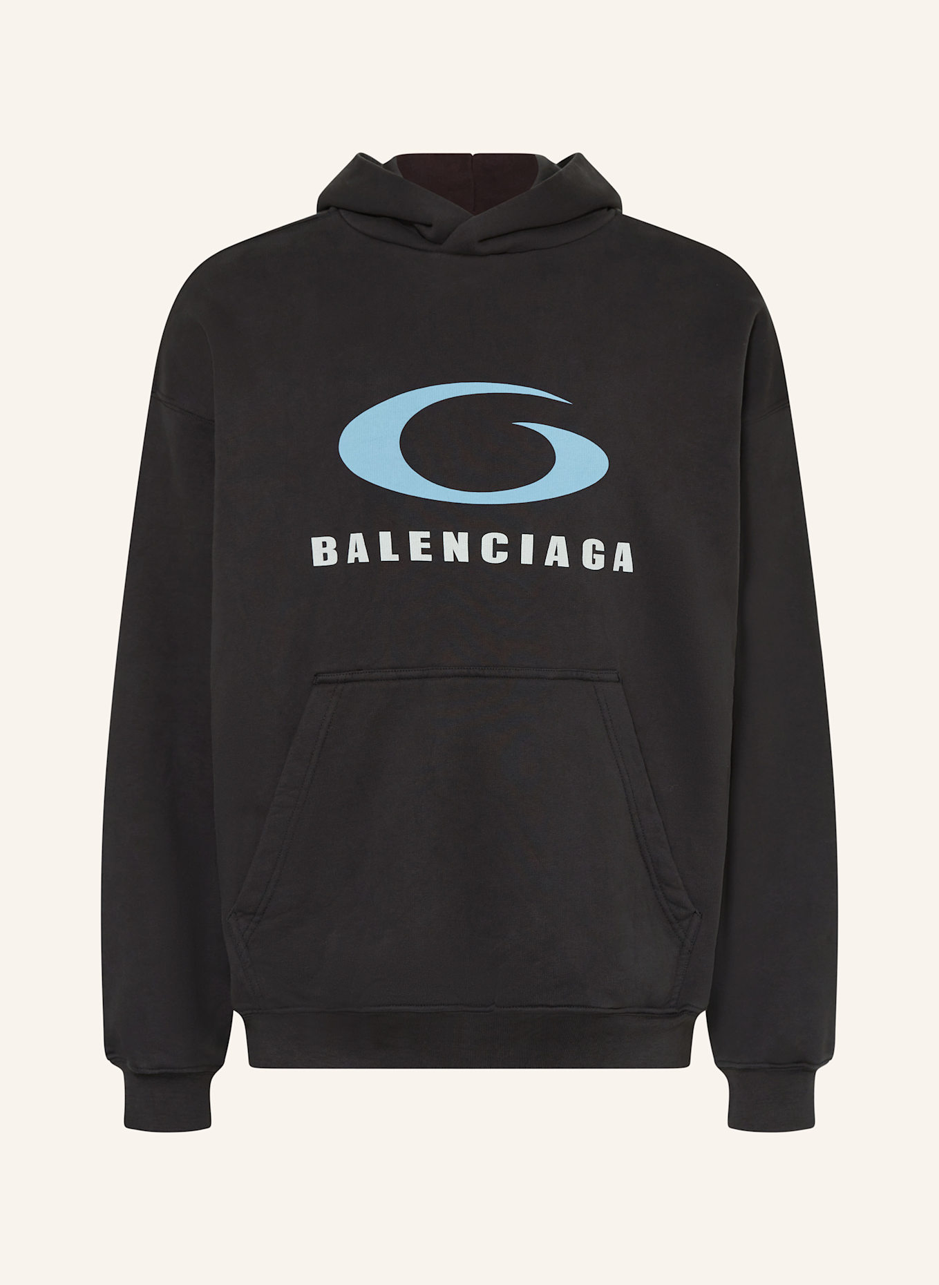 Black hoodie balenciaga shop