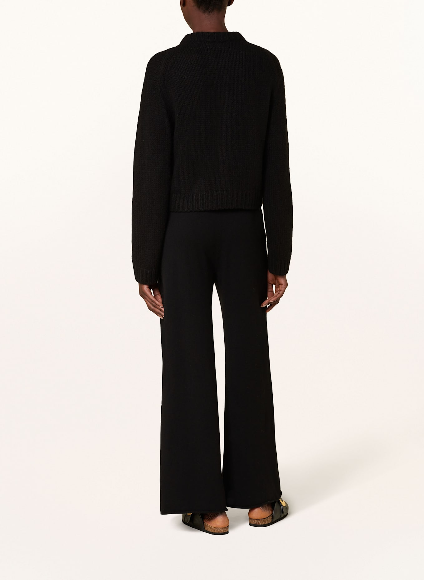 SMINFINITY Cardigan with cashmere: BLACK