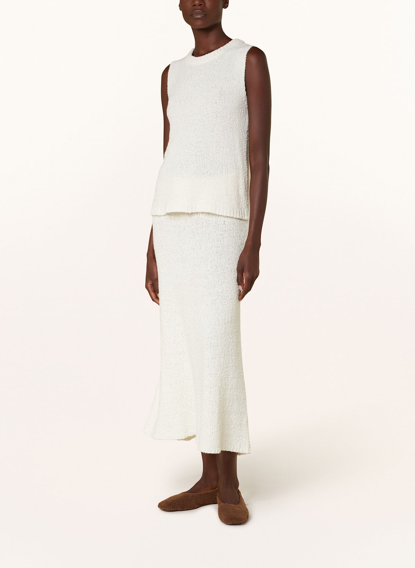 SMINFINITY Stricktop aus Bouclé: ECRU