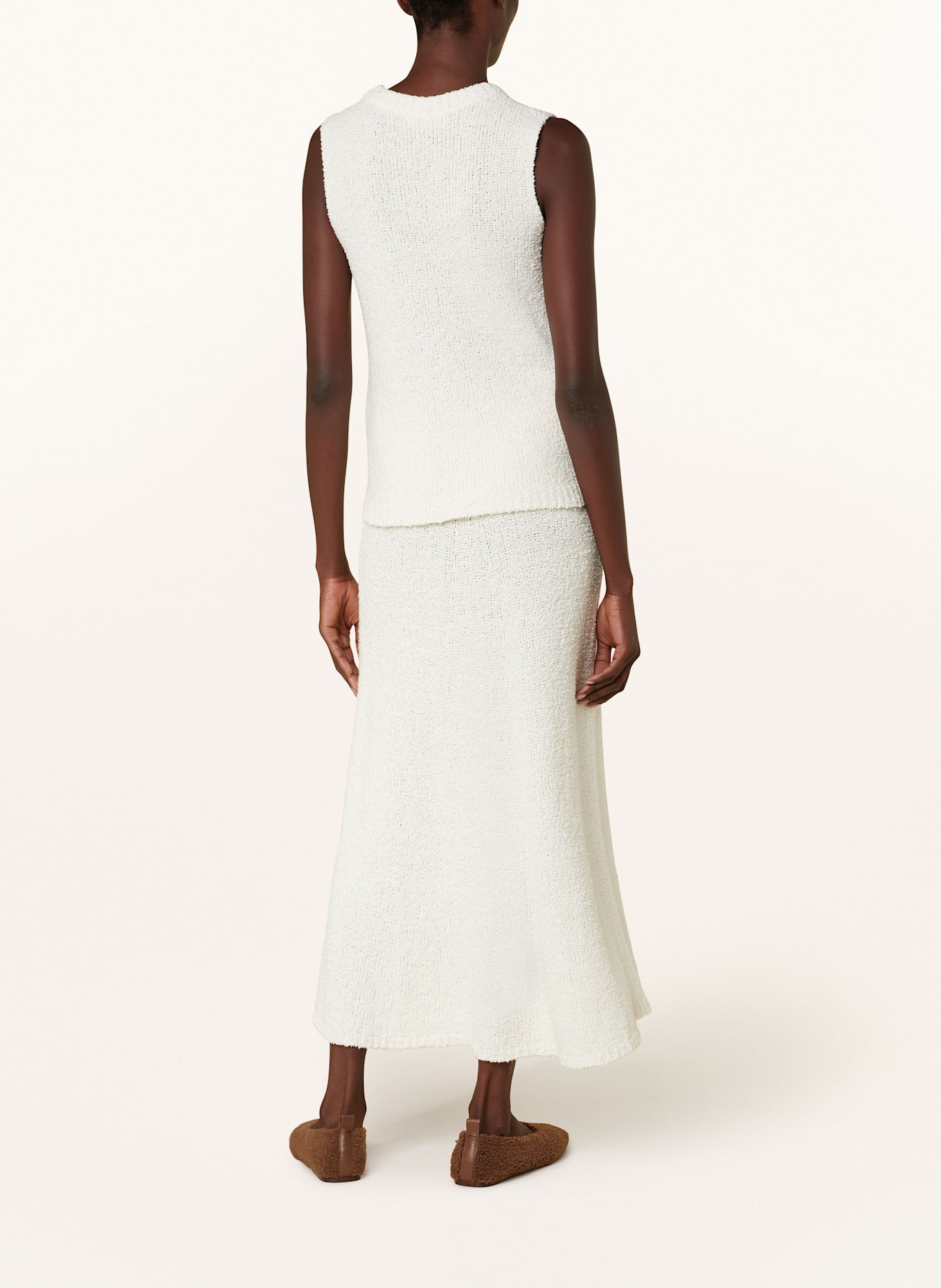 SMINFINITY Stricktop aus Bouclé: ECRU