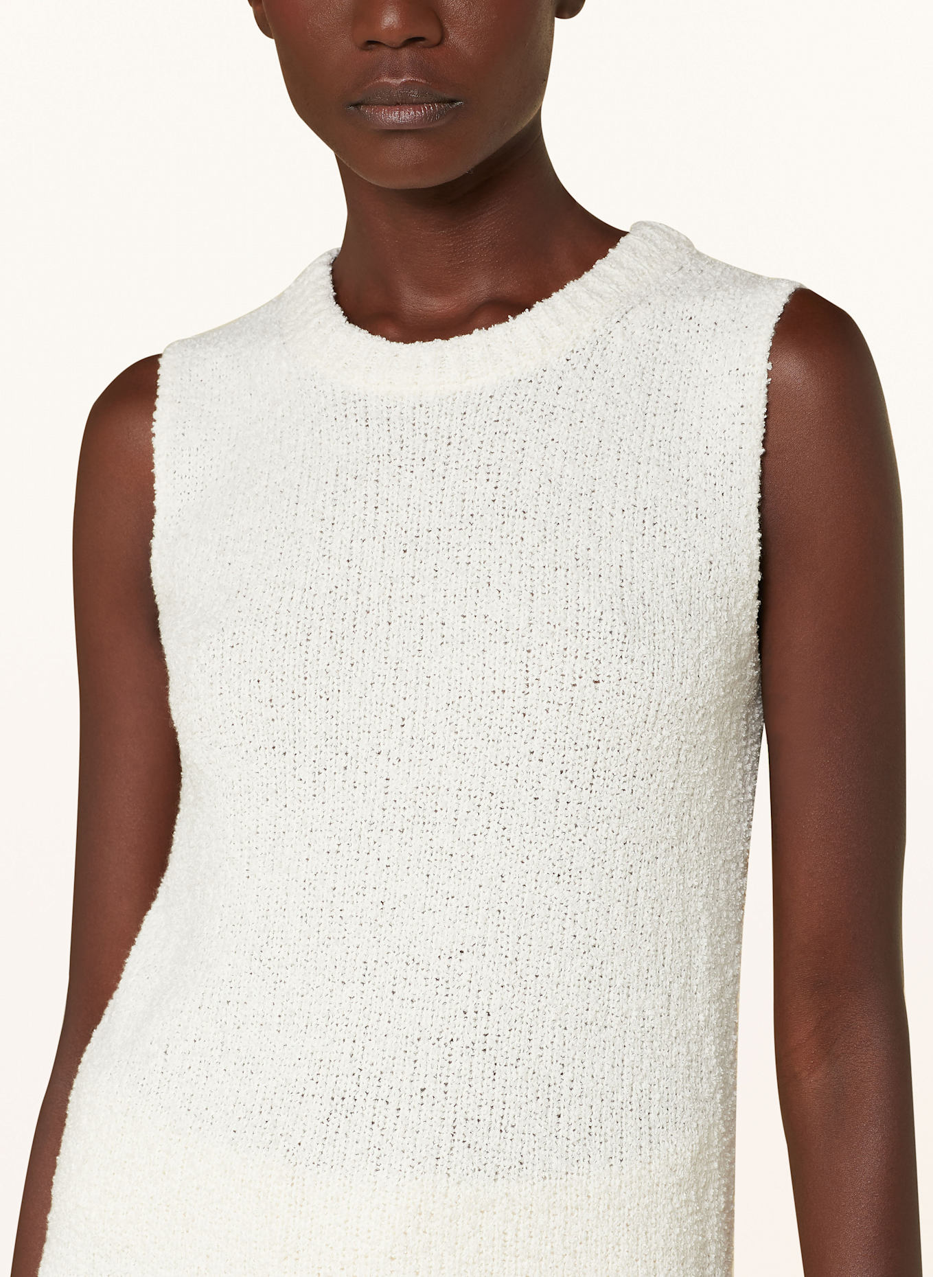 SMINFINITY Stricktop aus Bouclé: ECRU