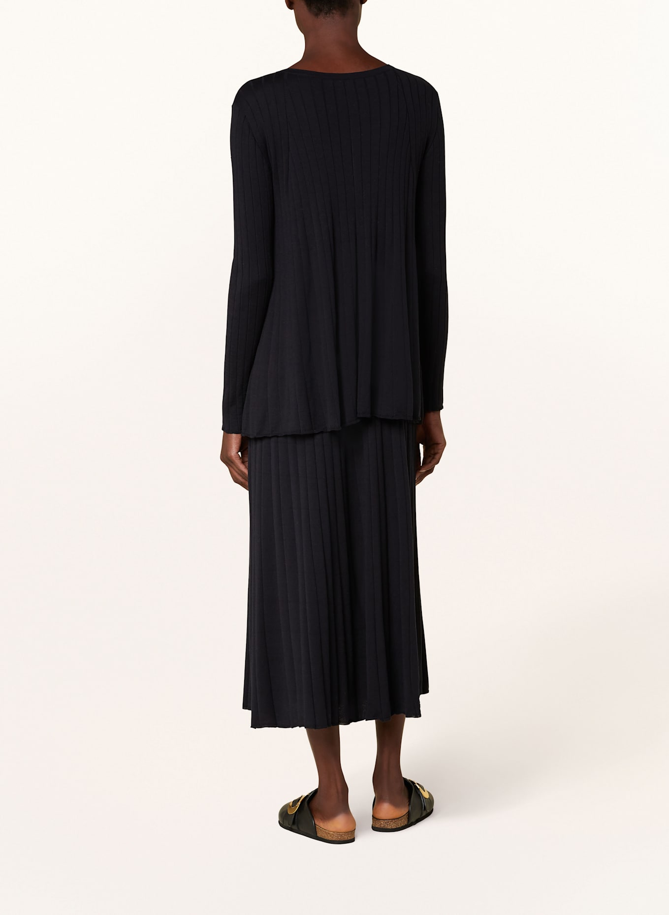 SMINFINITY Pullover mit Seide: DUNKELBLAU