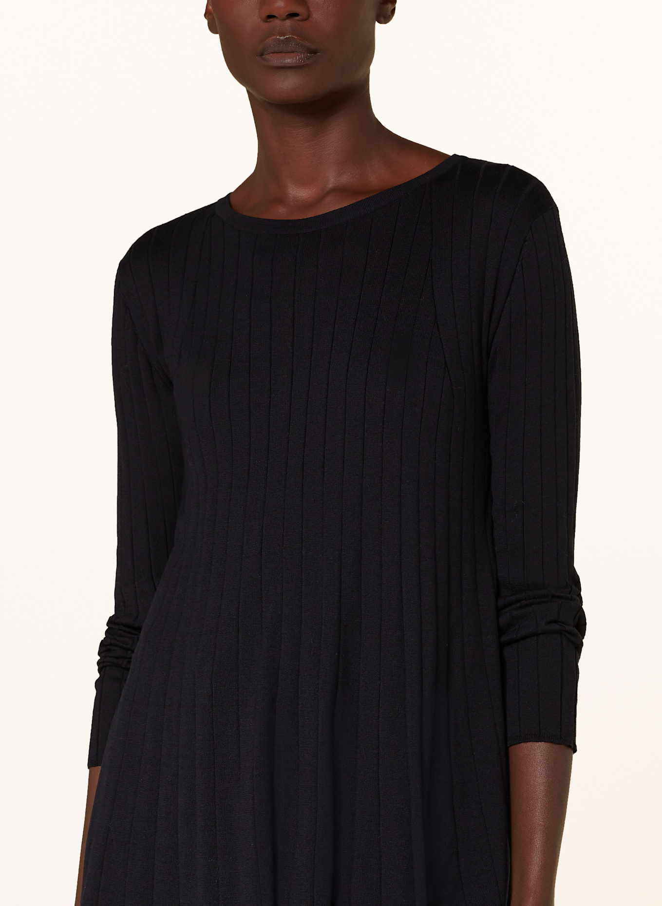 SMINFINITY Pullover mit Seide: DUNKELBLAU