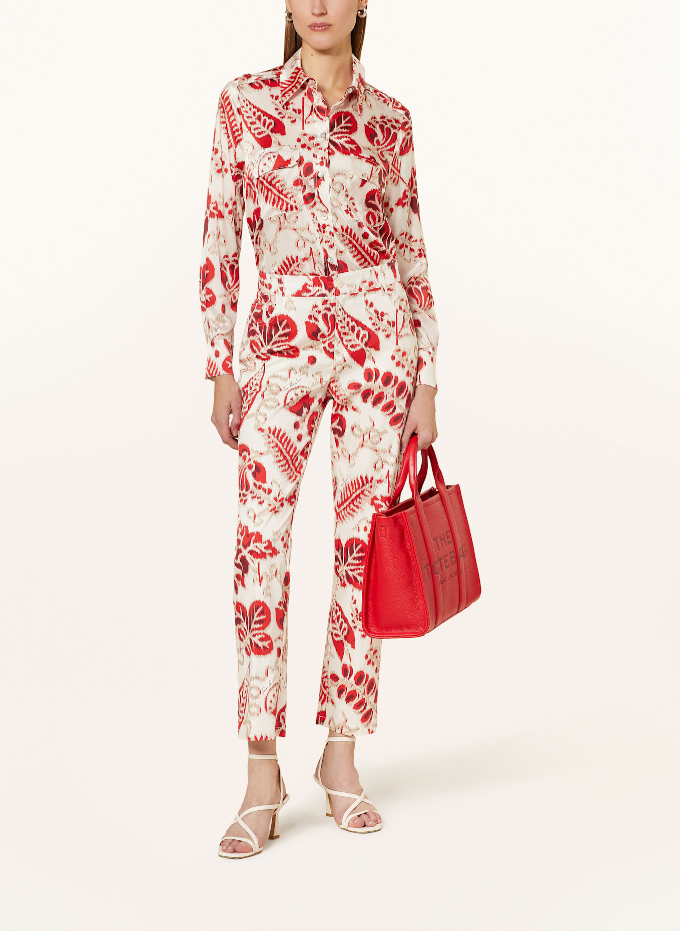 SEM PER LEI T-shirt shirt blouse: CREAM/ RED