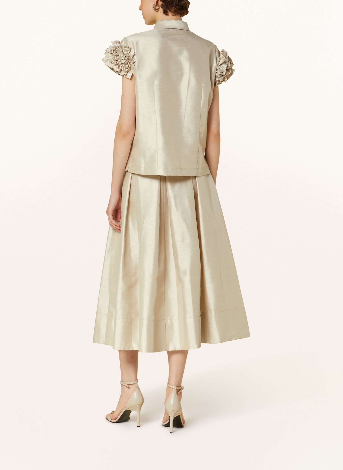 SEM PER LEI Hemdbluse mit Rüschen: CREME