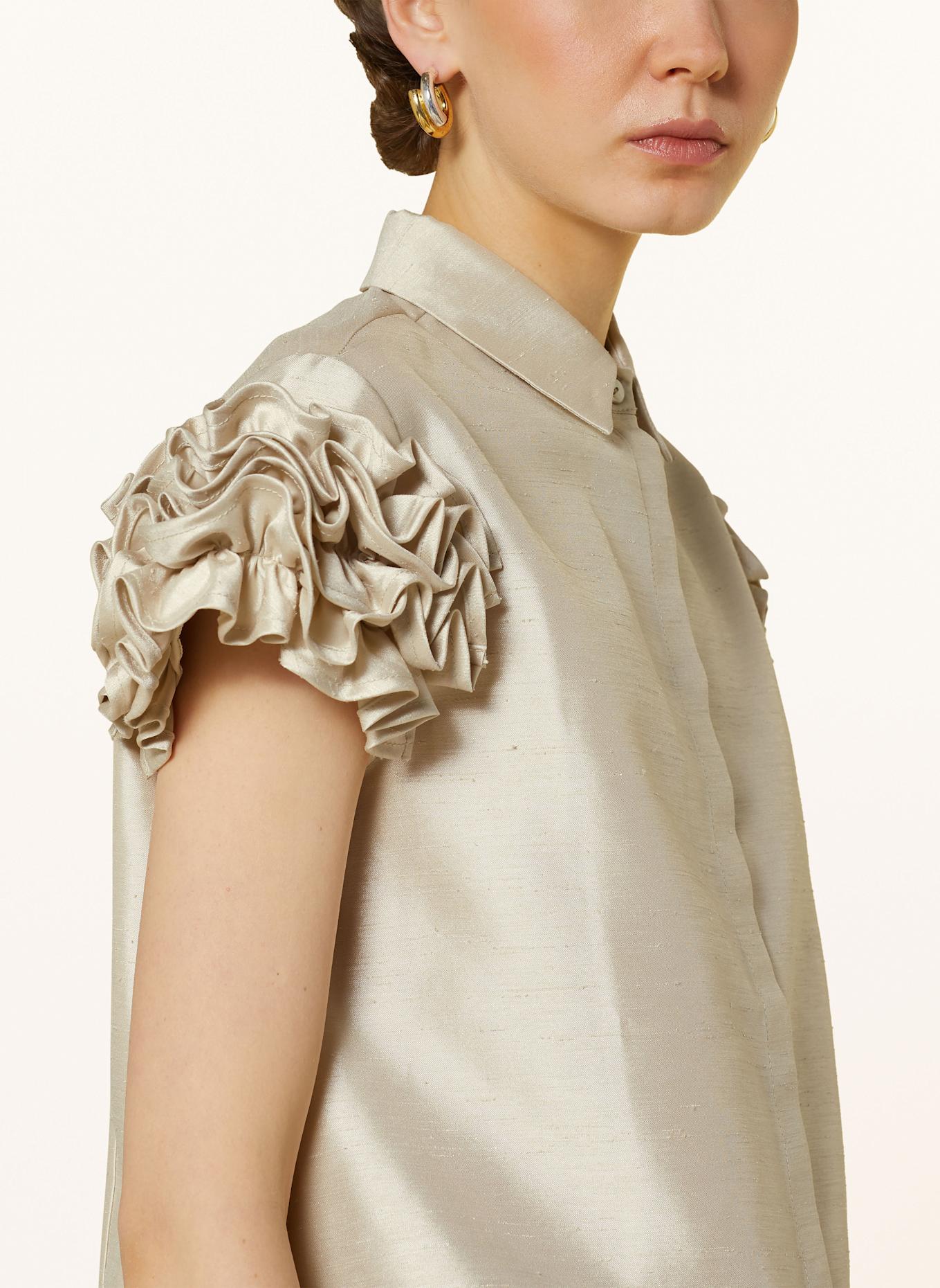 SEM PER LEI Hemdbluse mit Rüschen: CREME