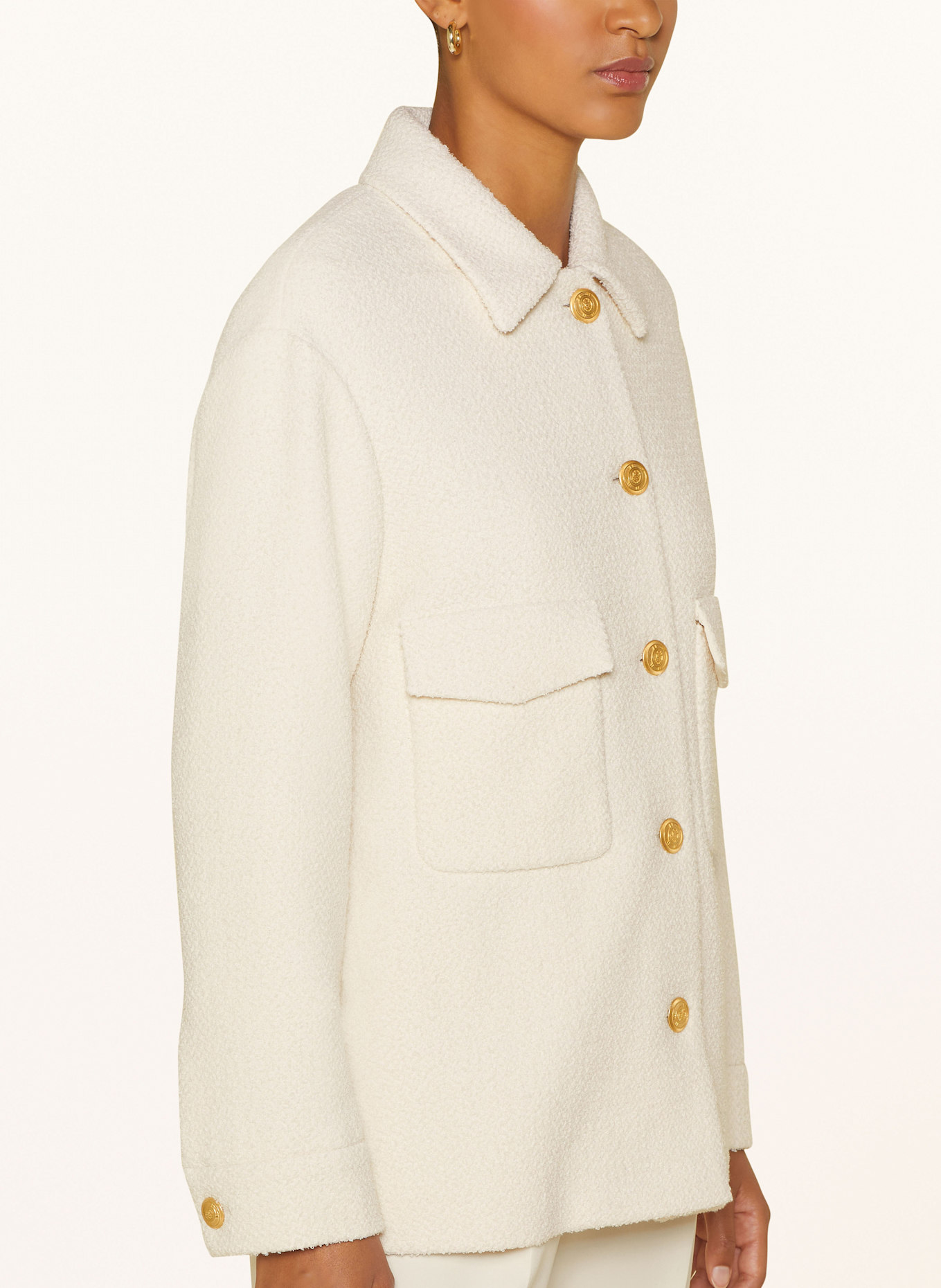 NVSCO Surveste GIULIA en bouclé: ÉCRU