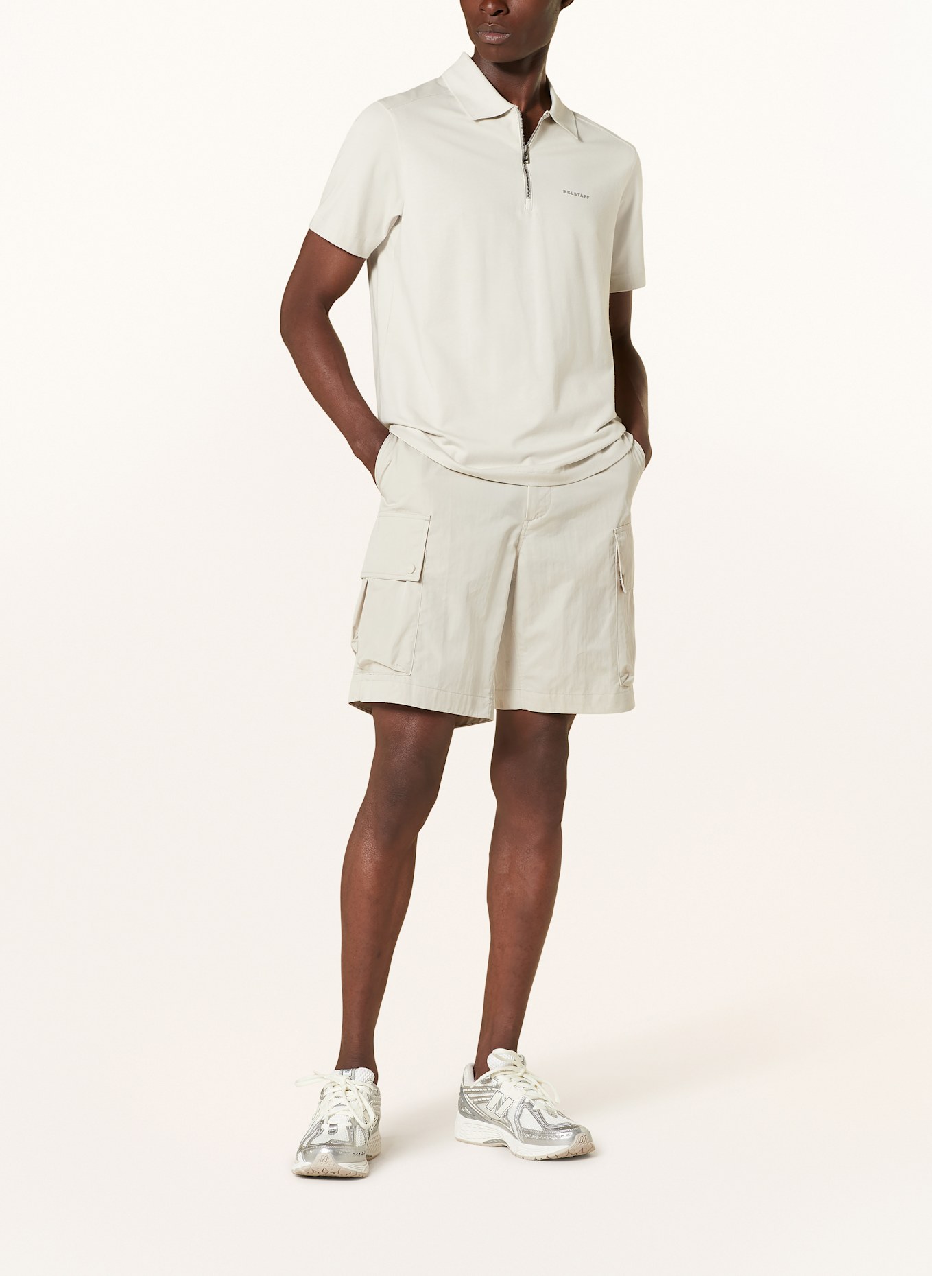 BELSTAFF ALLOY jersey polo accessories shirt: CREAM