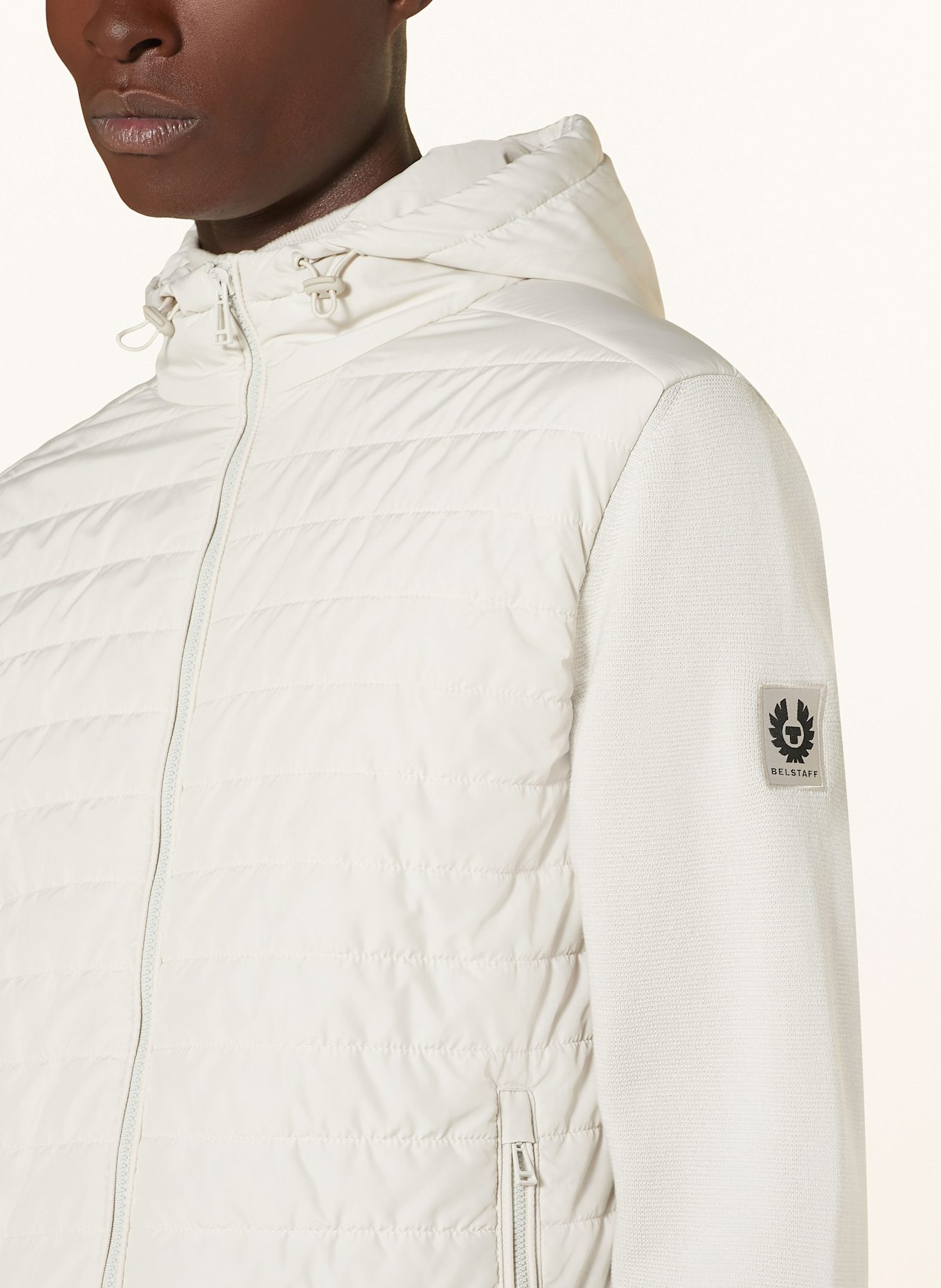 BELSTAFF Steppjacke VERT im Materialmix: CREME