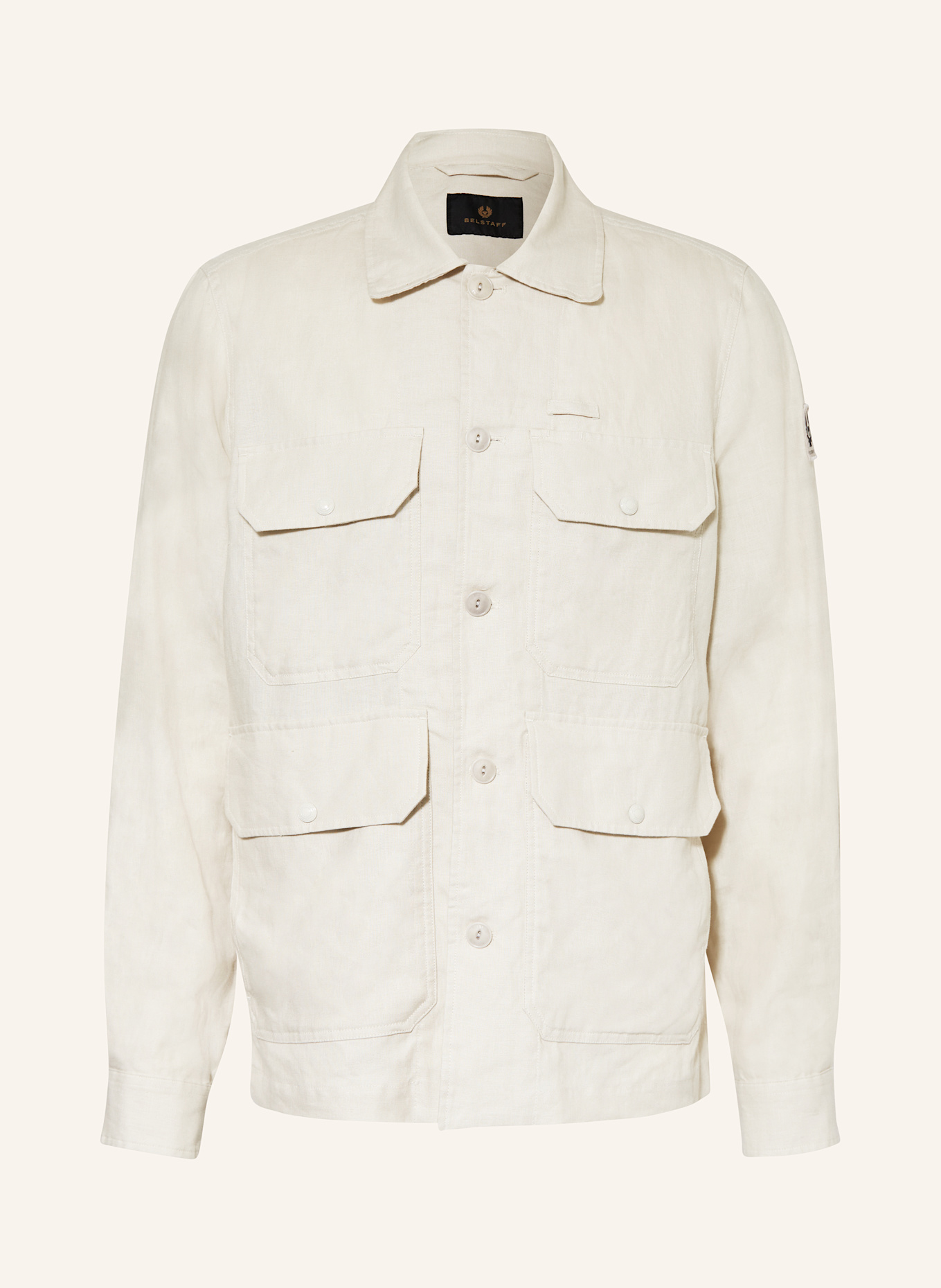 BELSTAFF Leinen-Overjacket, Farbe: CREME (Bild 1)