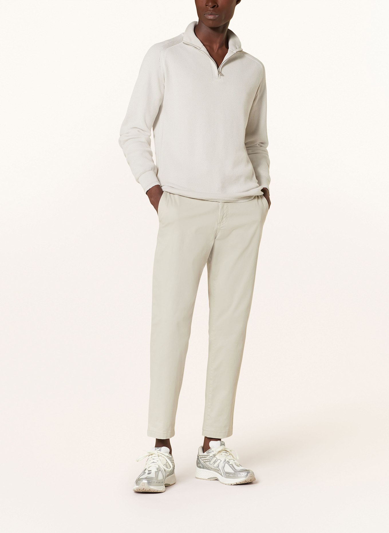 BELSTAFF Half-zip sweater: CREAM