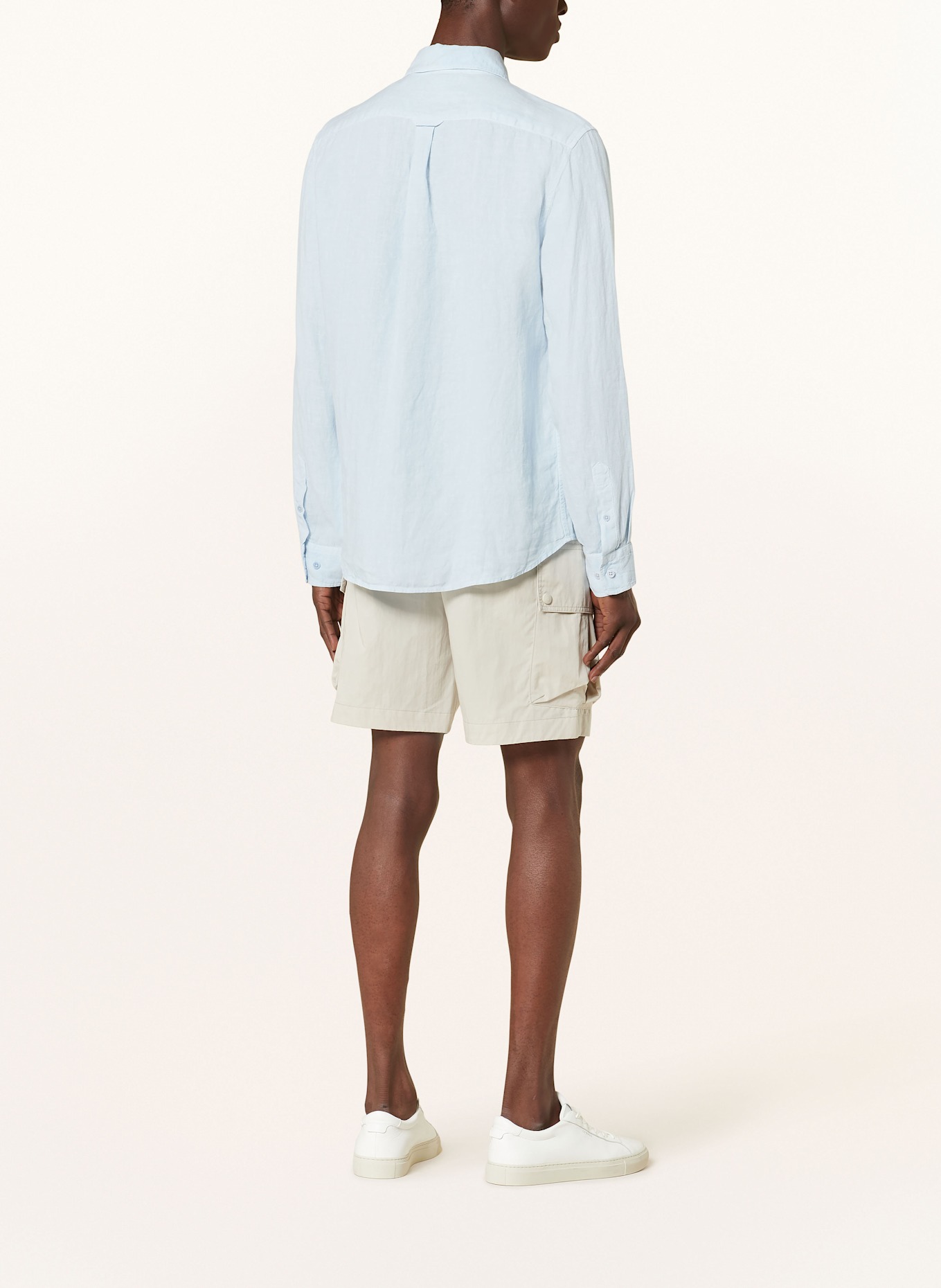 BELSTAFF Linen shirt SCALE Comfort Fit: LIGHT BLUE