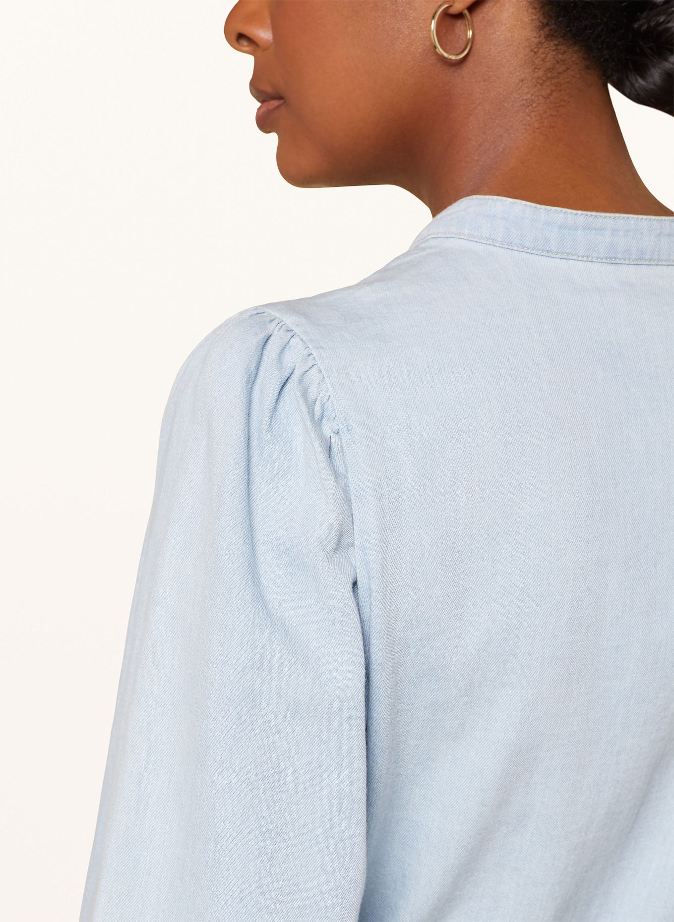 Part Two Jeanskleid mit 3/4-Arm: HELLBLAU