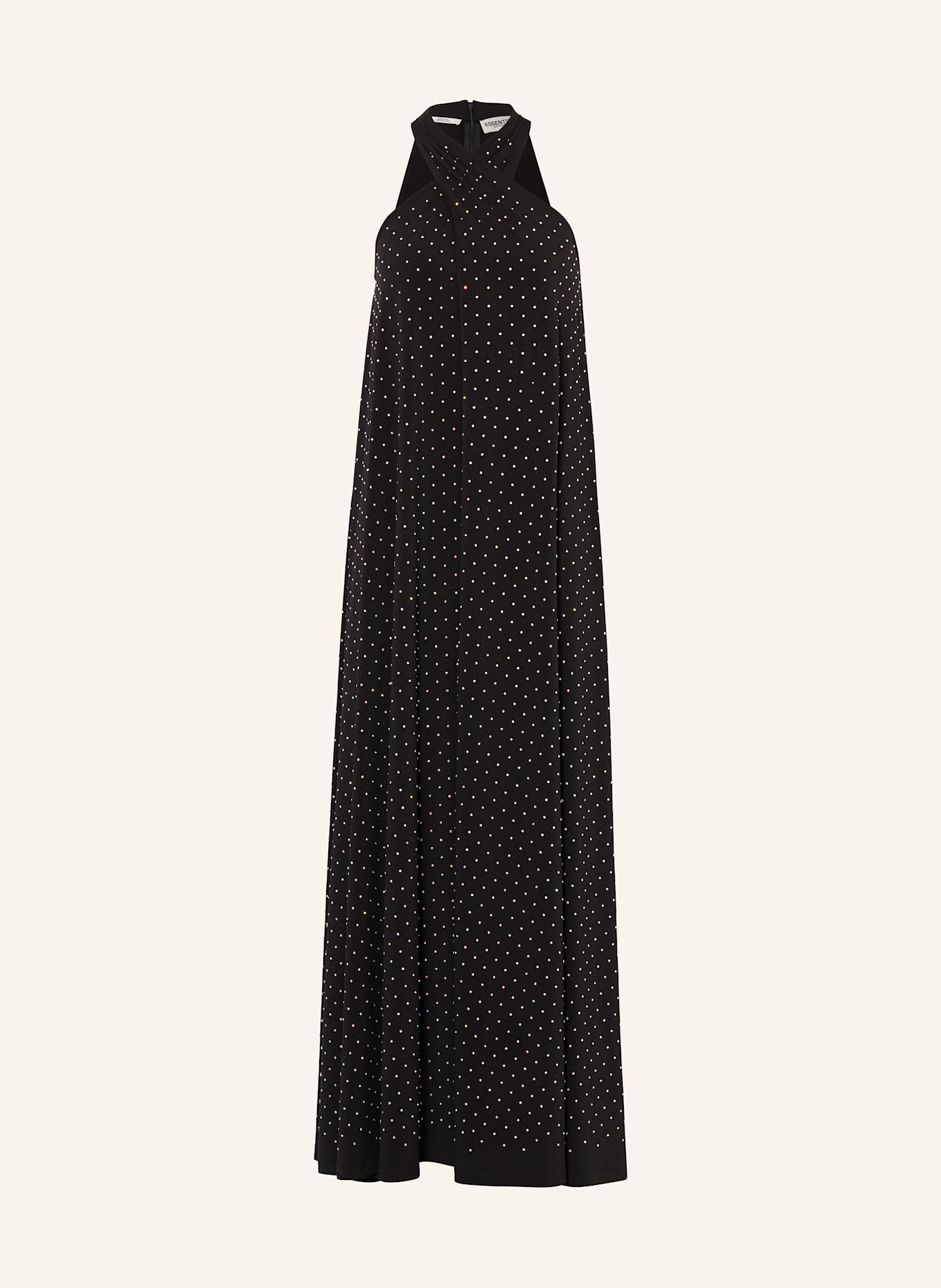 ESSENTIEL ANTWERP Kleid HISHA mit Schmucksteinen: SCHWARZ