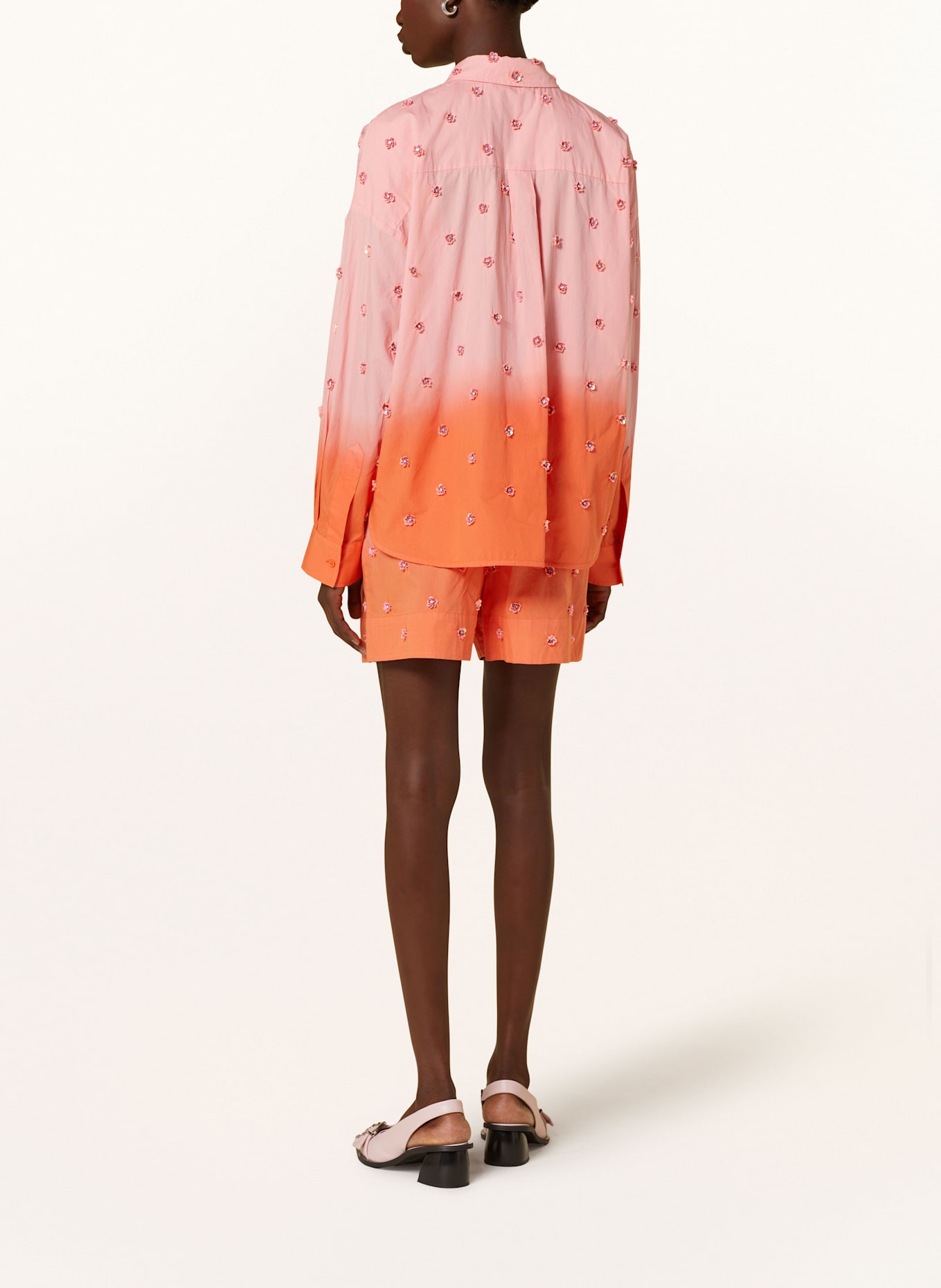 ESSENTIEL ANTWERP Hemdbluse HARKANSAS: ROSA / ORANGE