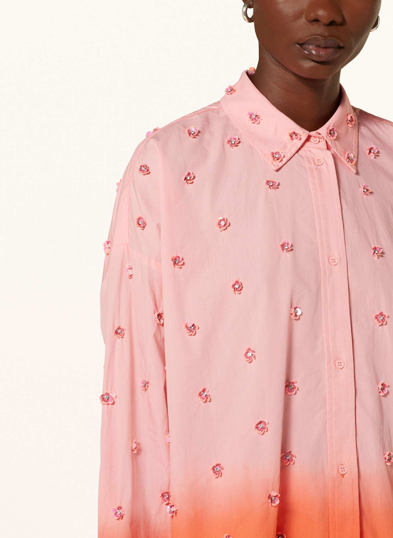 ESSENTIEL ANTWERP Hemdbluse HARKANSAS: ROSA / ORANGE