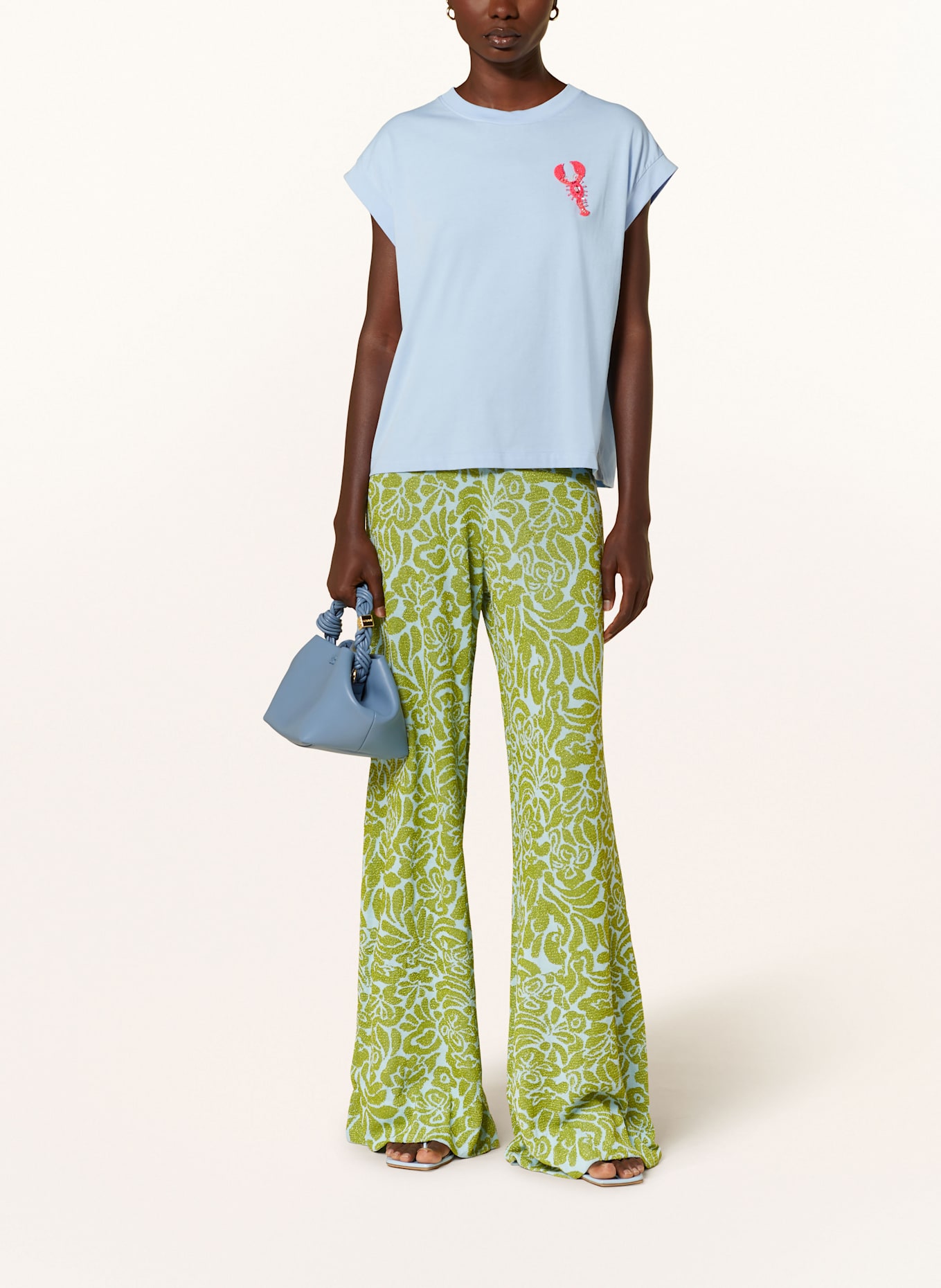 ESSENTIEL ANTWERP T-shirt HOBSTER: LIGHT BLUE