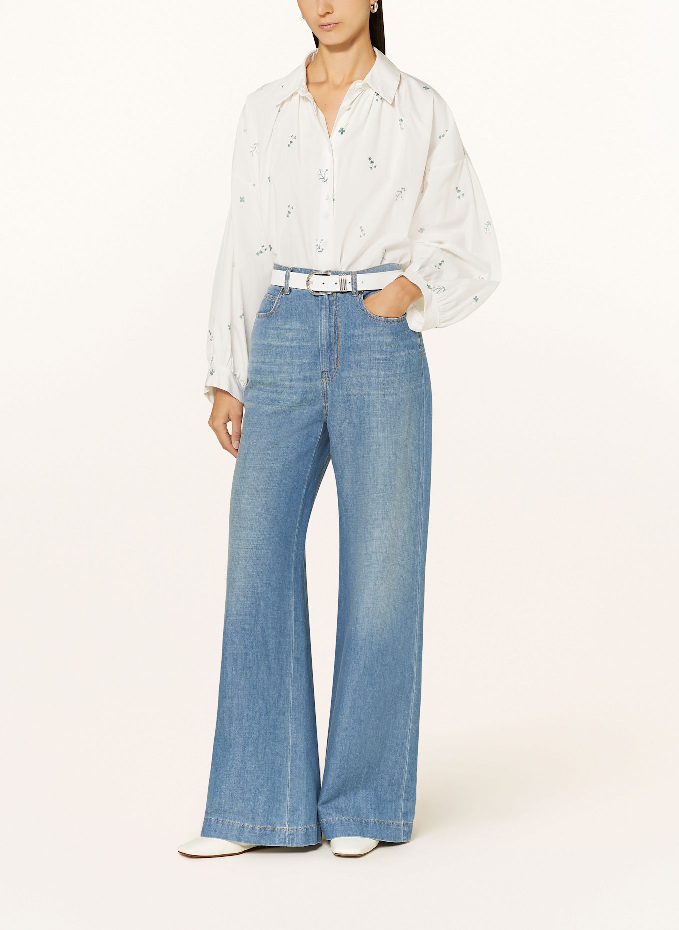 WEEKEND Max Mara Wide Leg džíny VOLPINO: 006 NAVY