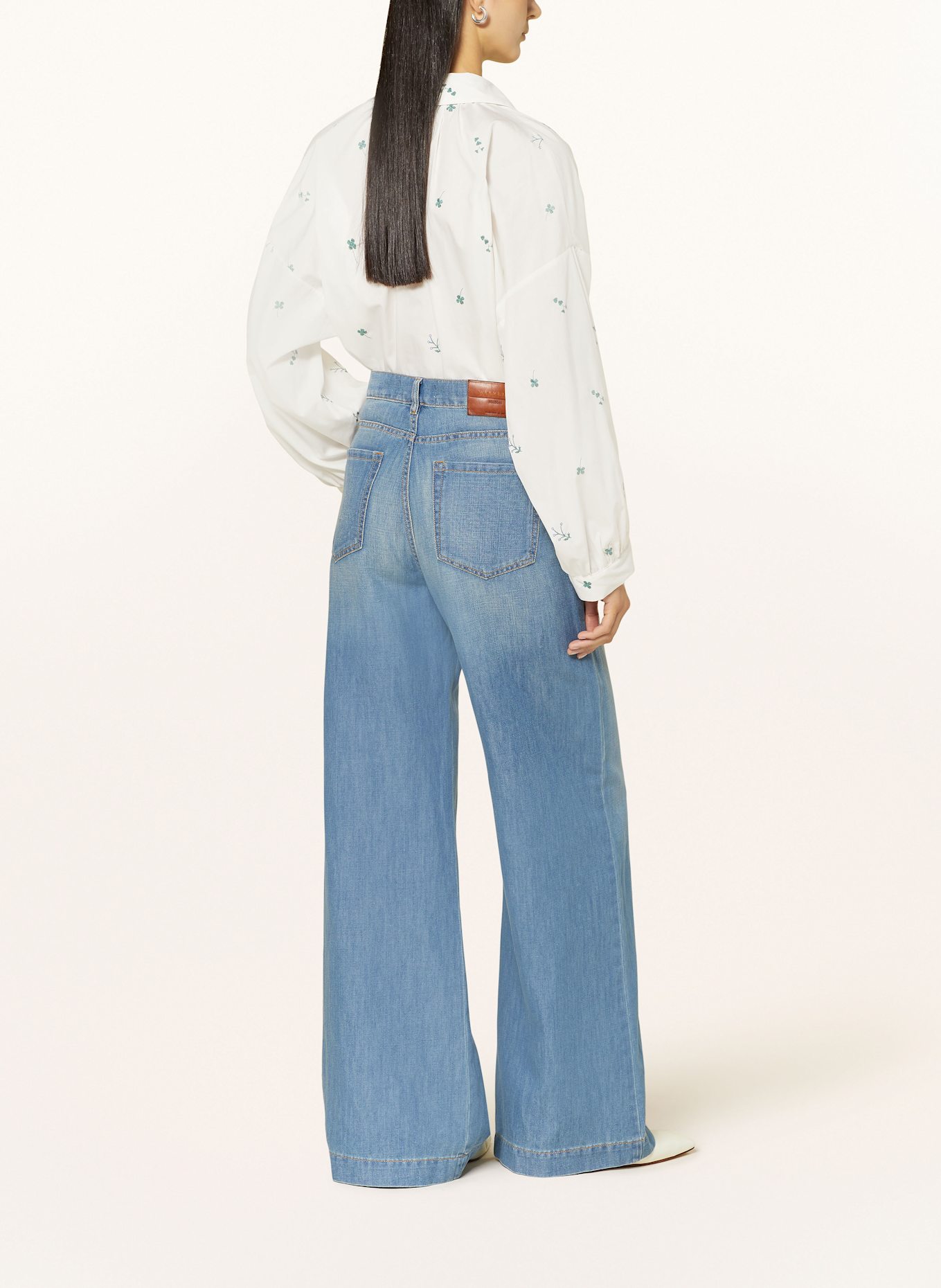 WEEKEND Max Mara Wide Leg džíny VOLPINO: 006 NAVY