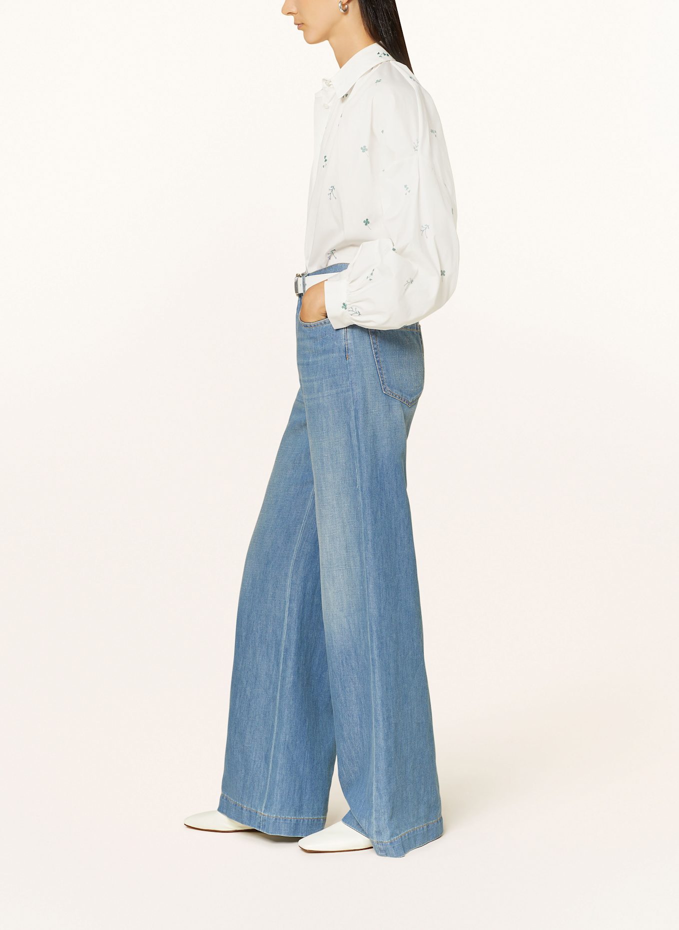 WEEKEND Max Mara Wide Leg džíny VOLPINO: 006 NAVY