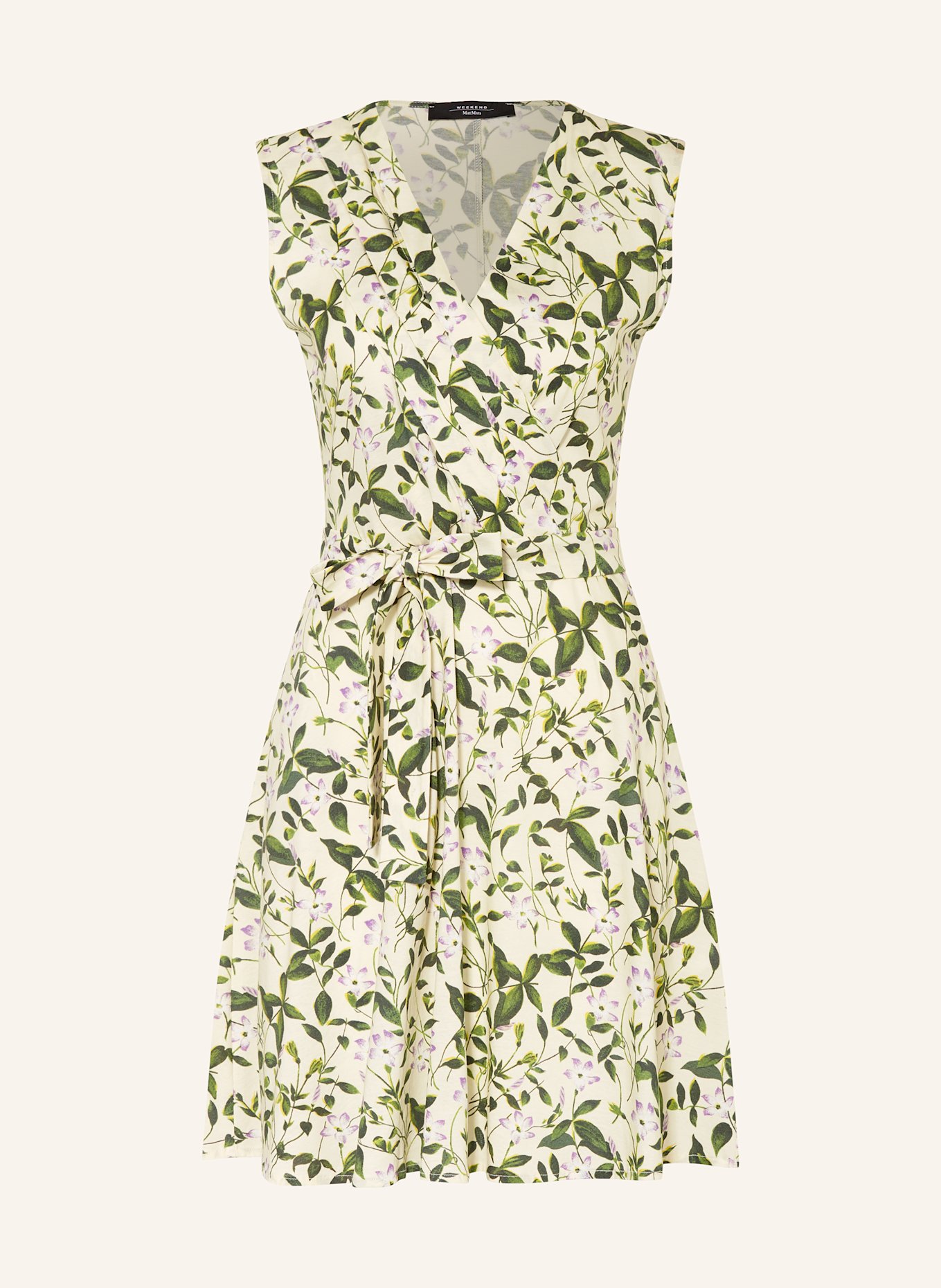 WEEKEND Max Mara OSIRIS jersey dress: LIGHT GREEN/ GREEN/ PURPLE