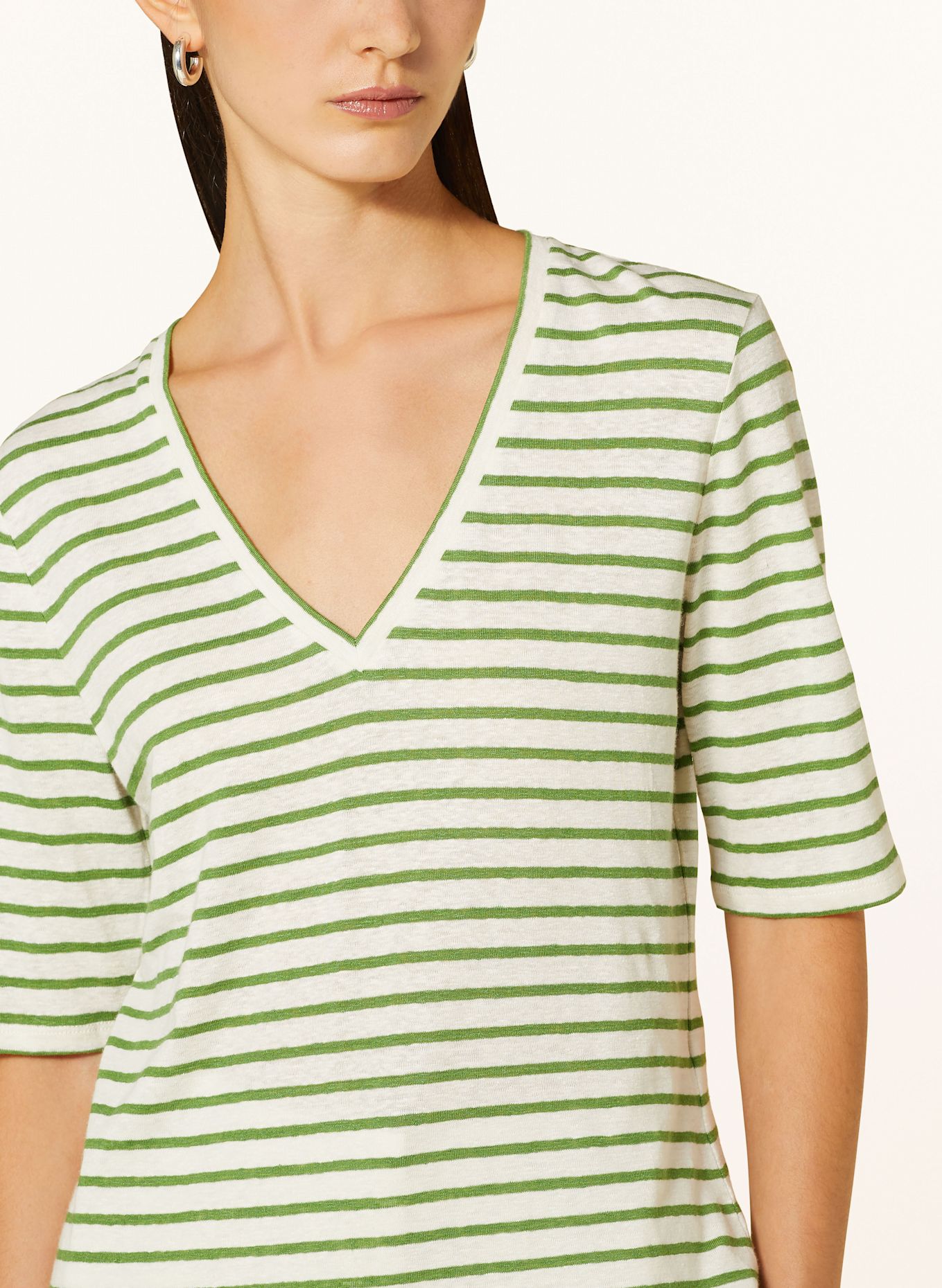 WEEKEND Max Mara T-shirt OPZIONE in ecru/ green