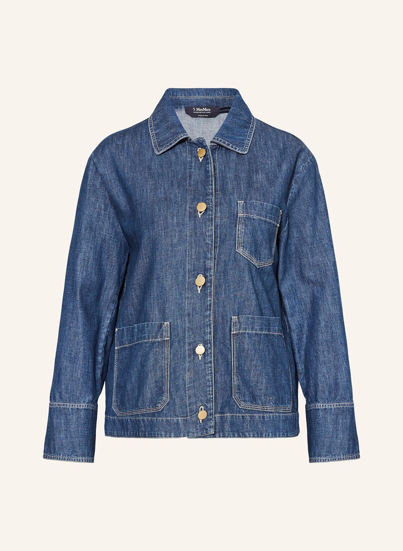 S Max Mara GIULIETTA denim overshirt in blue