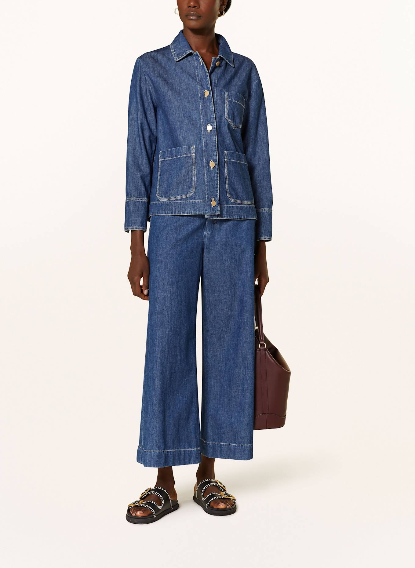 S Max Mara GIULIETTA denim overshirt in blue