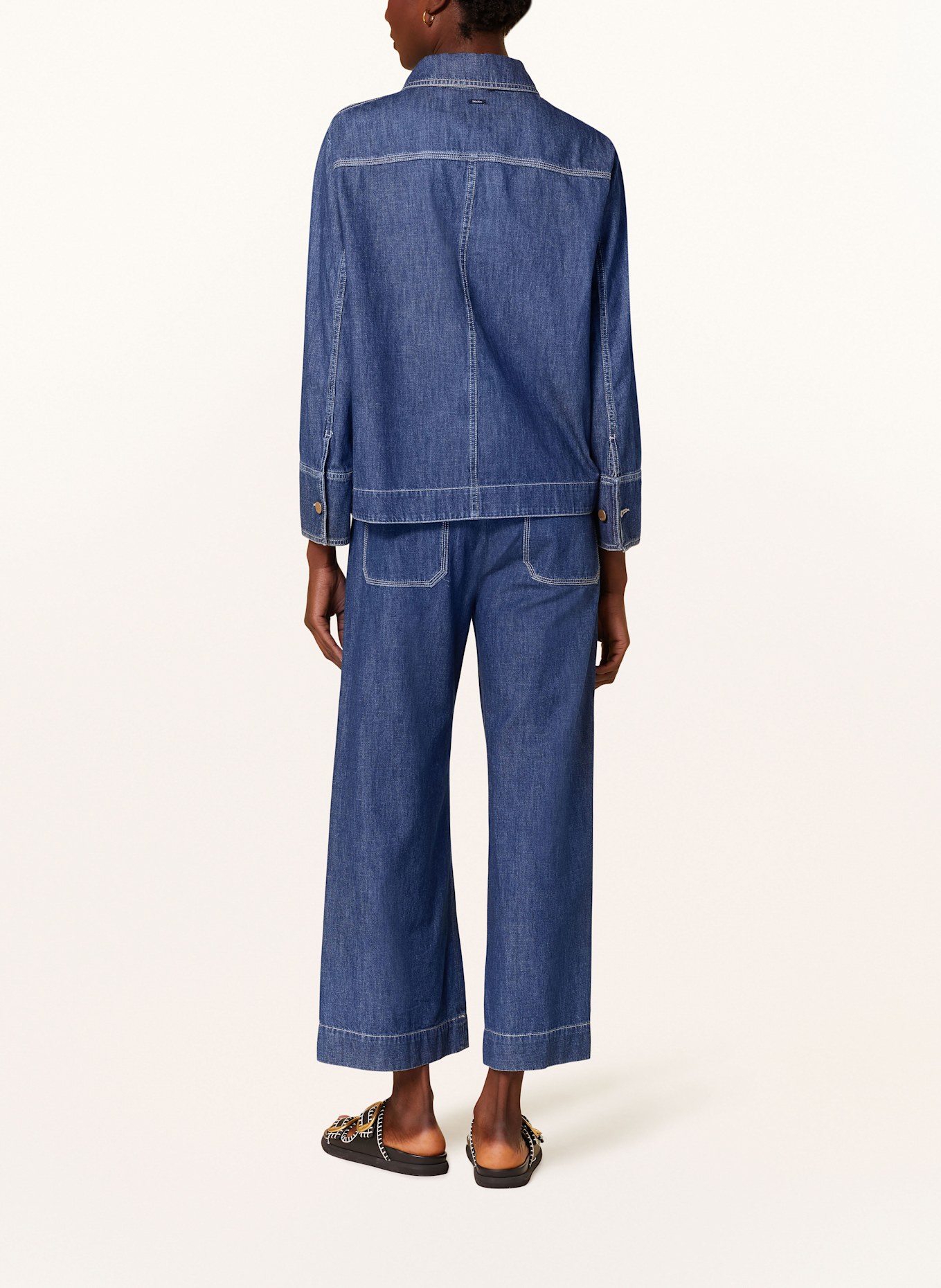 S Max Mara GIULIETTA denim overshirt in blue