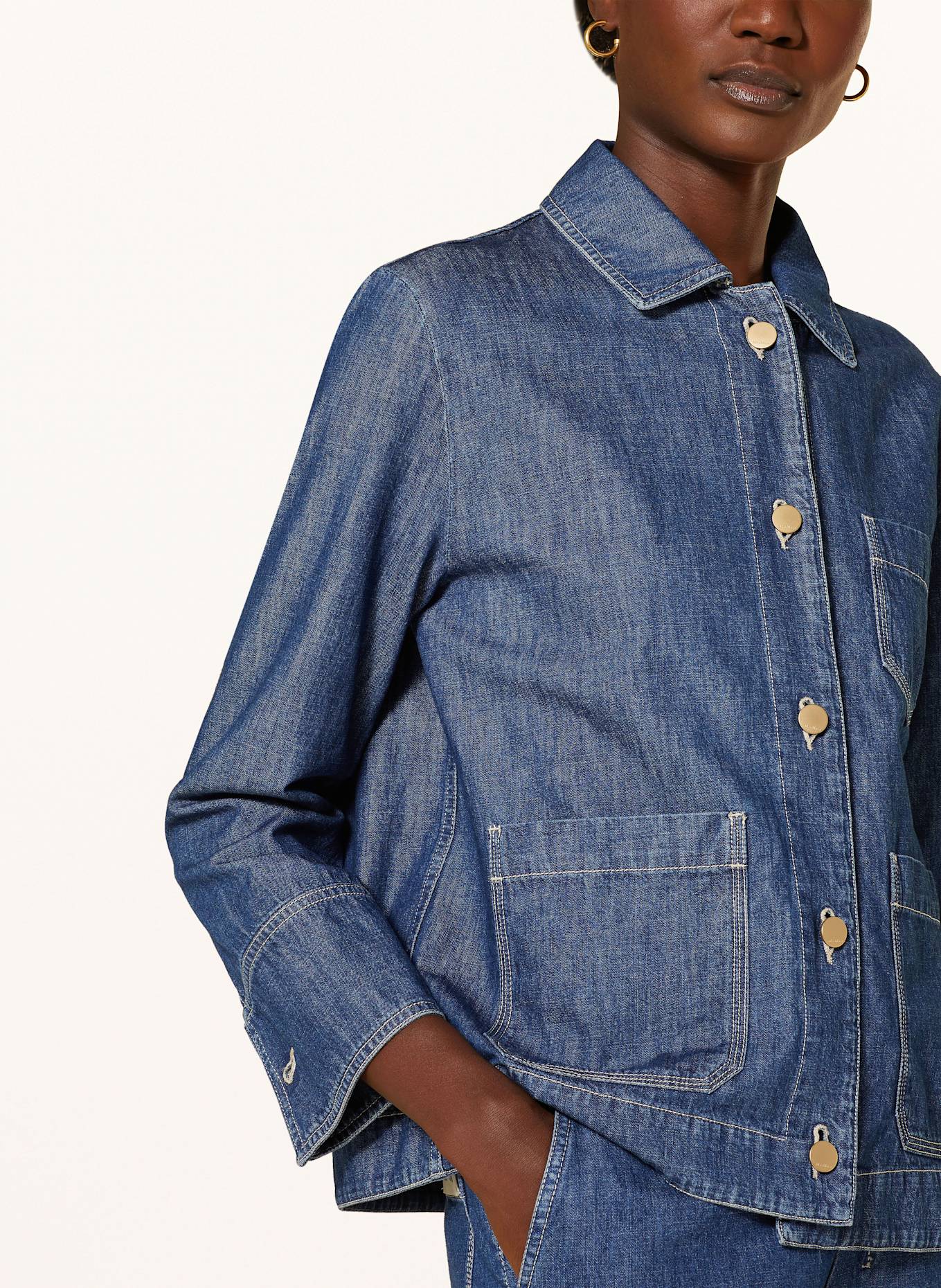 S Max Mara GIULIETTA denim overshirt in blue
